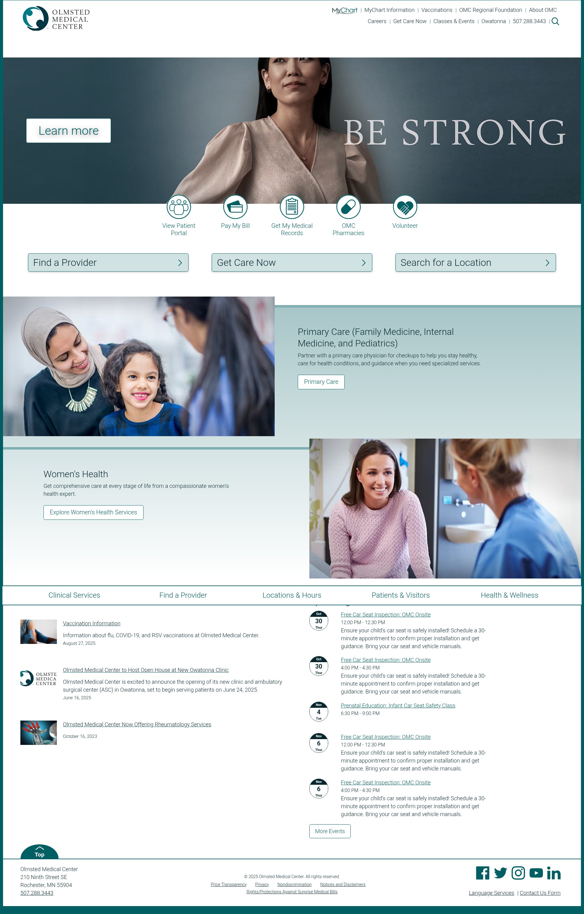 Screenshot of olmmed.org
