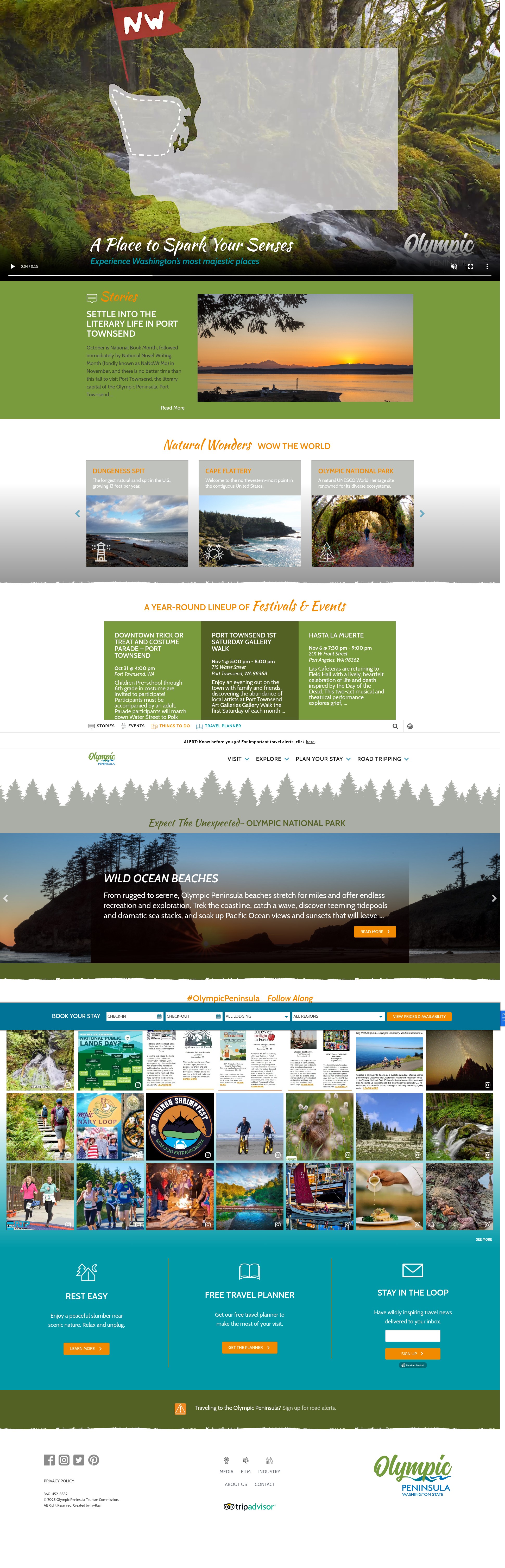 Screenshot of olympicpeninsula.org
