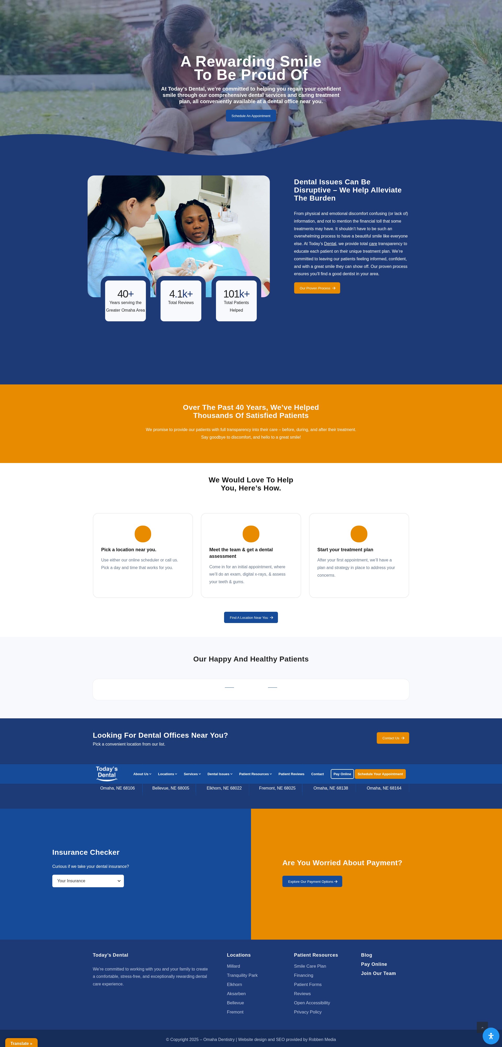Screenshot of omahadentists.net