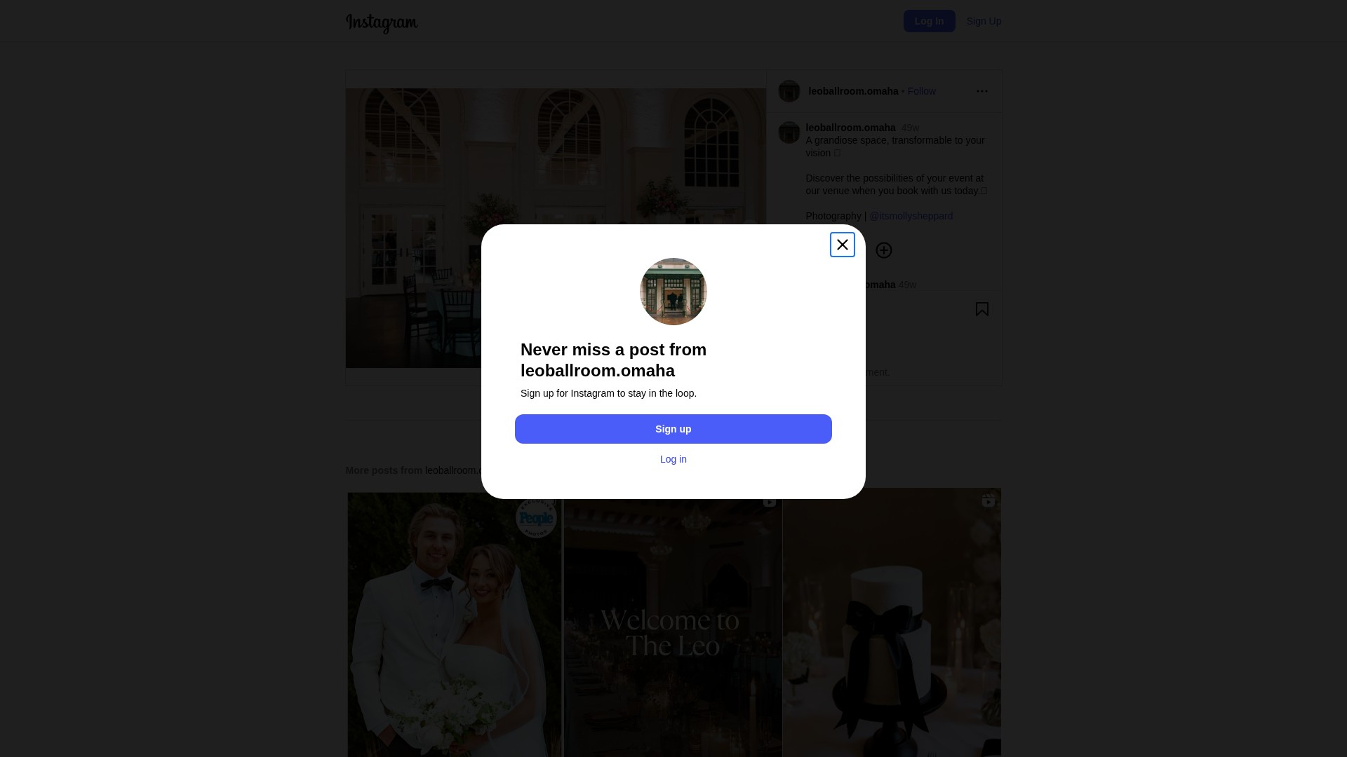 Screenshot of omahaeventgroup.com