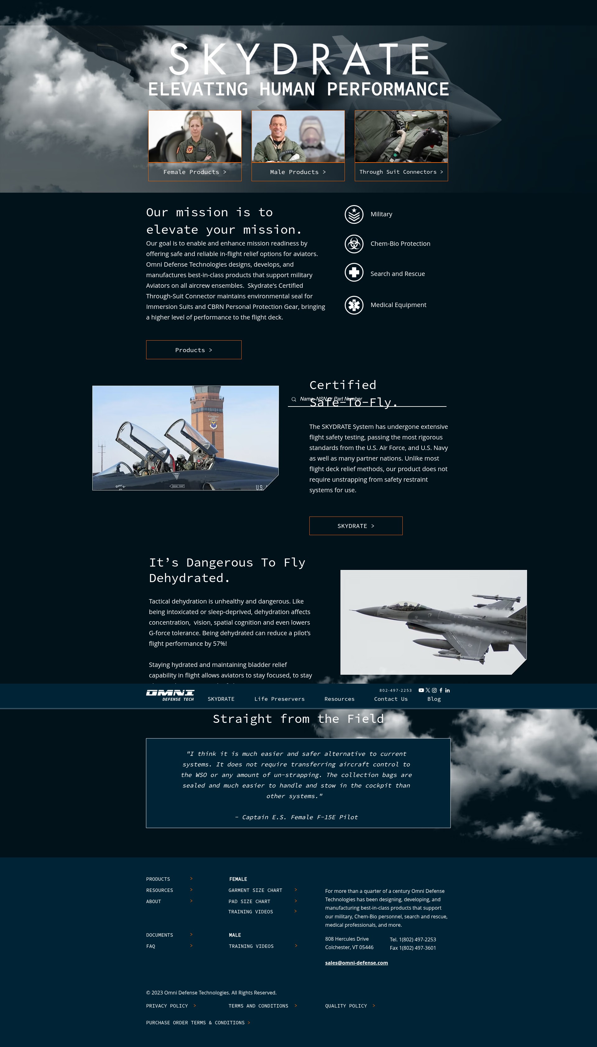 Screenshot of omni-defense.com