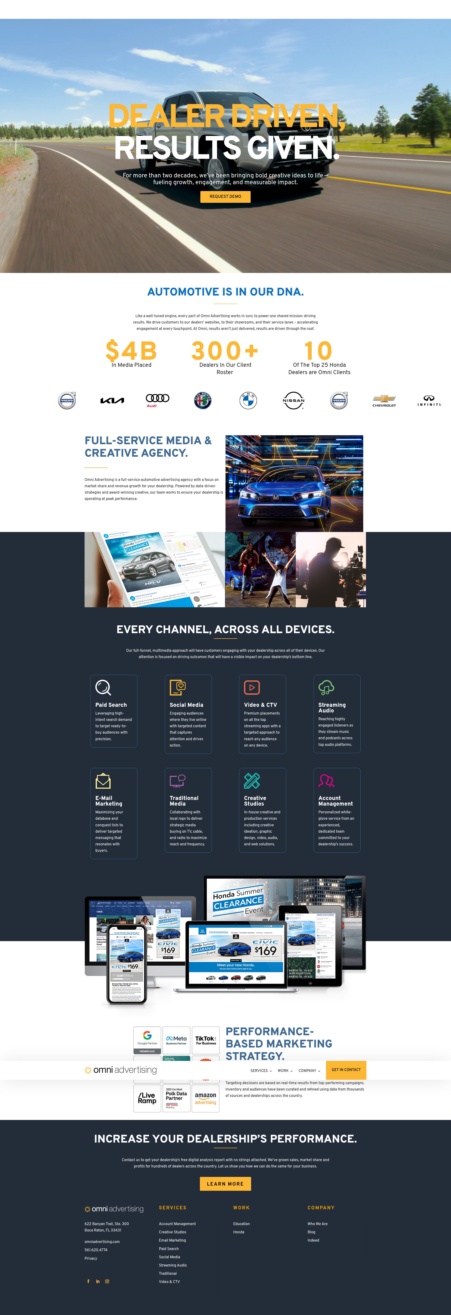 Screenshot of omniadvertising.com