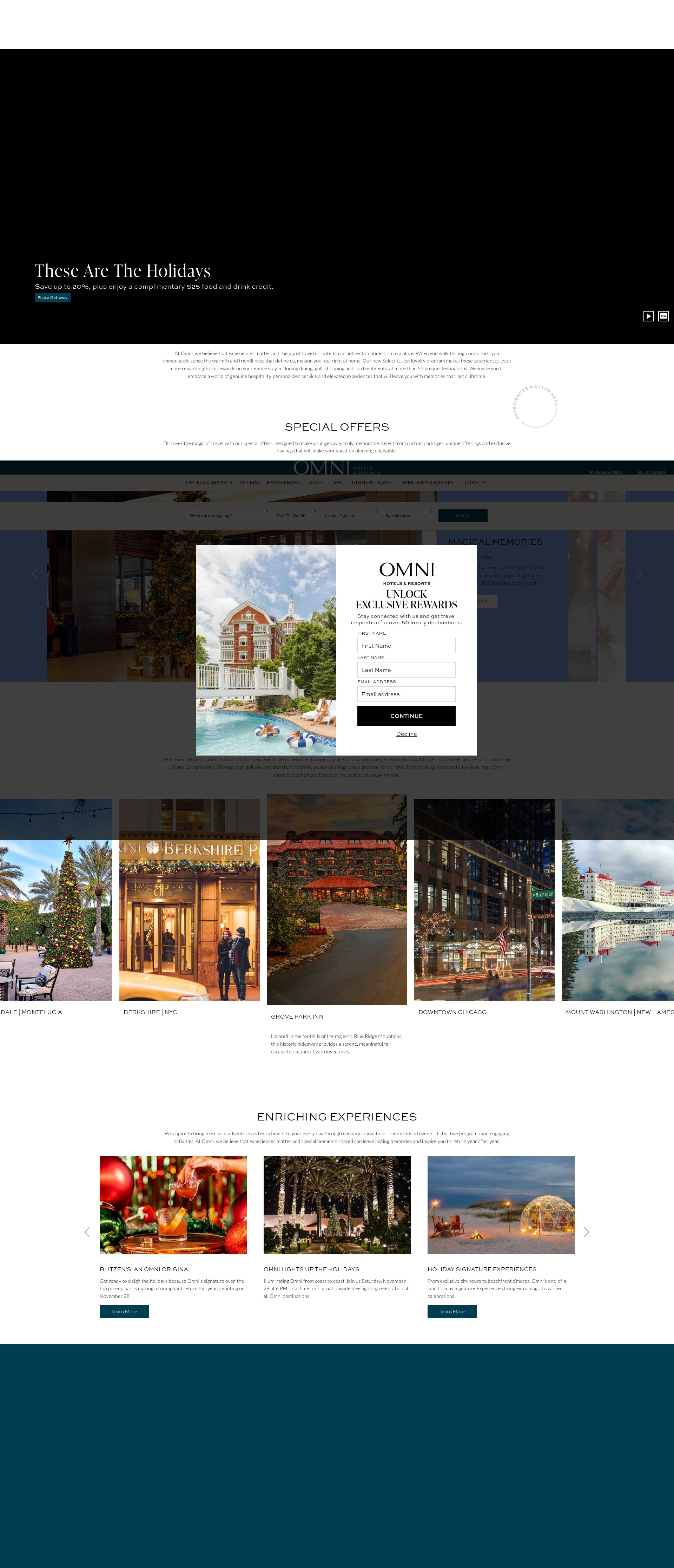 Screenshot of omnihotels.com