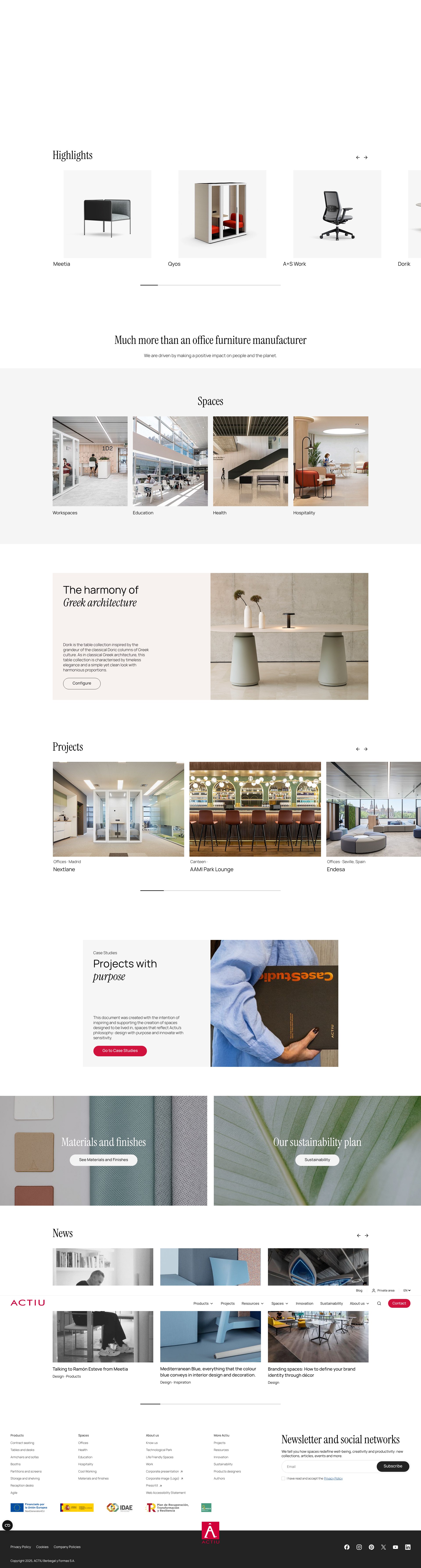 Screenshot of on.actiu.com