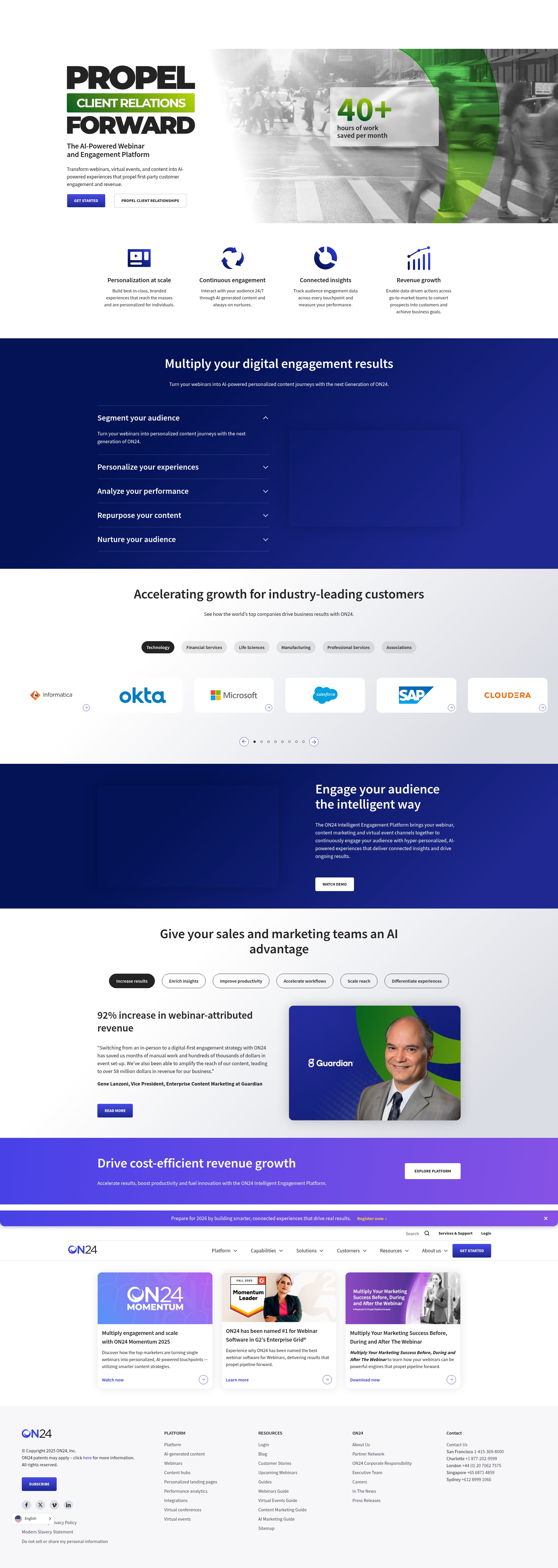 Screenshot of on24.com