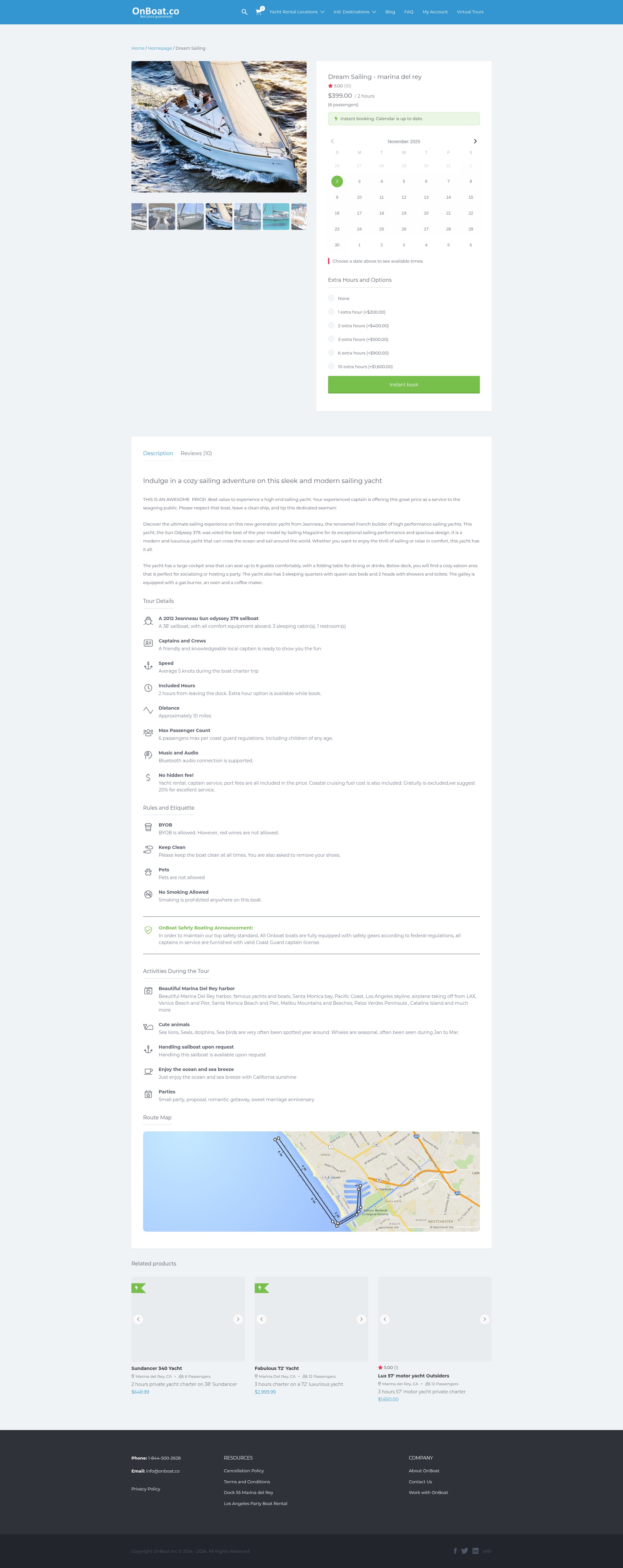 Screenshot of onboat.co
