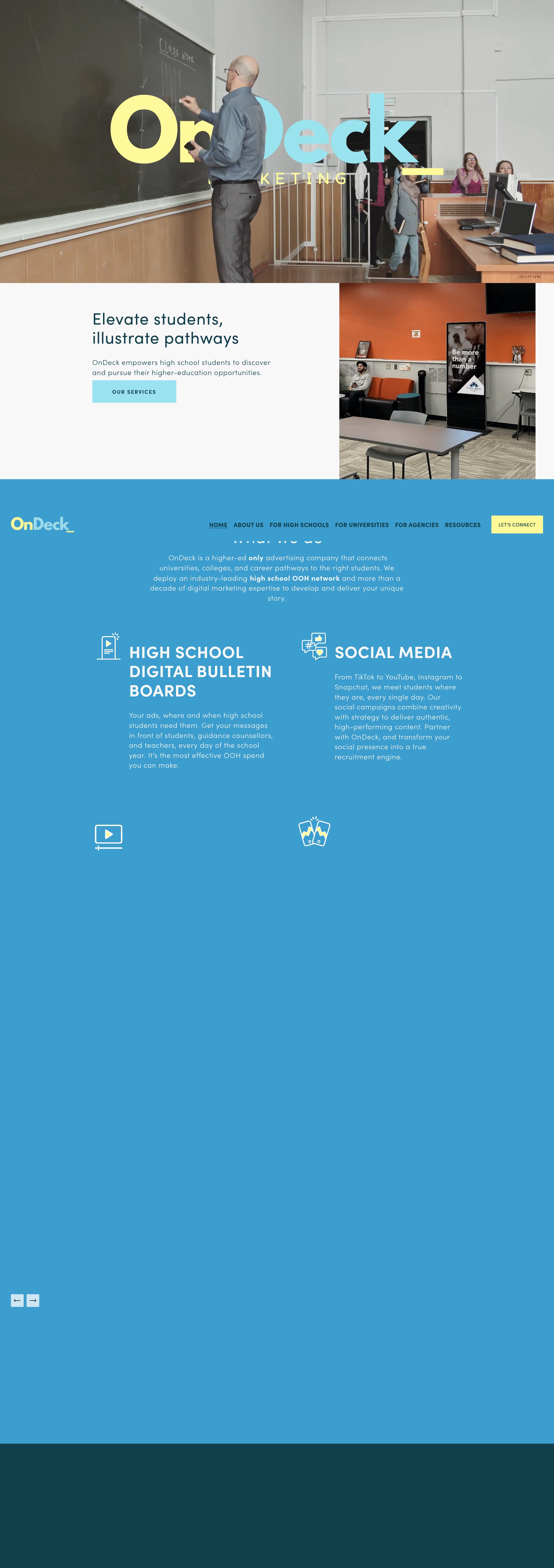 Screenshot of ondeckmktg.com