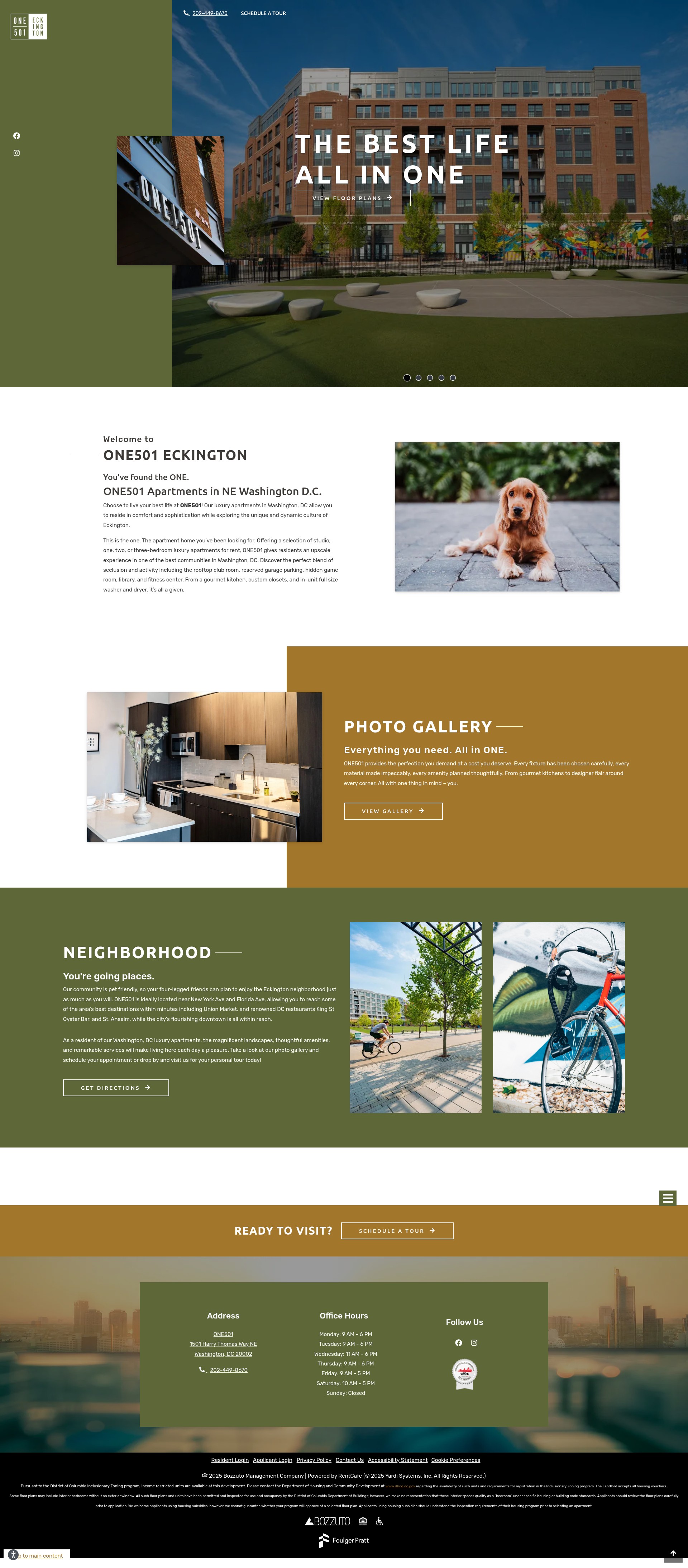 Screenshot of one501dc.com