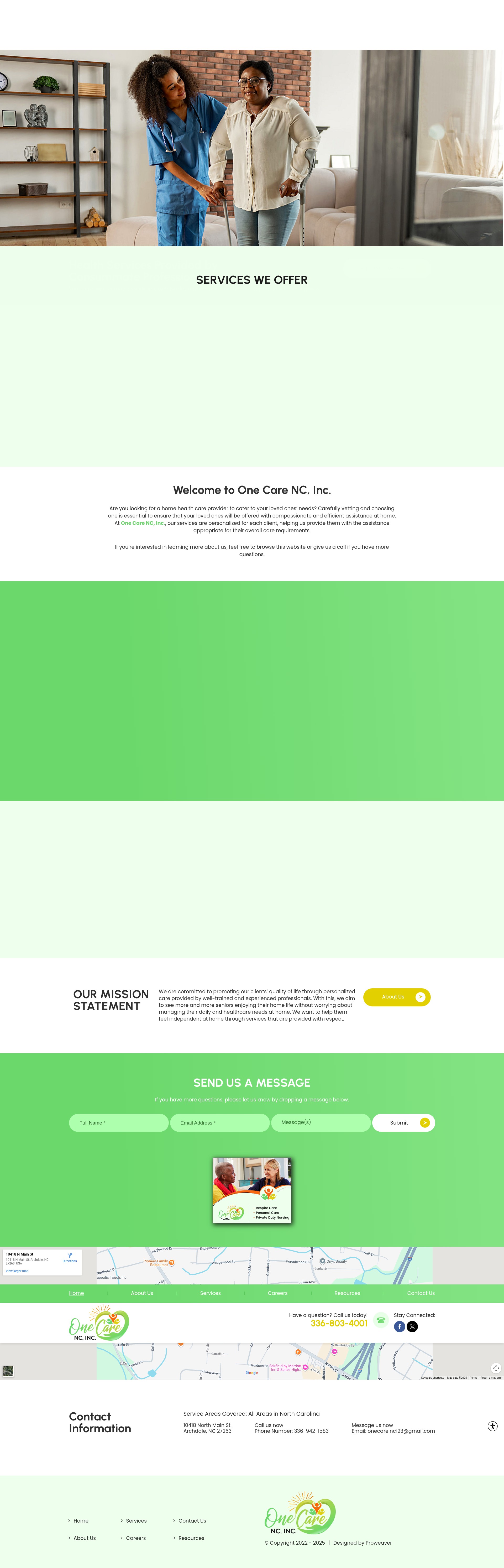 Screenshot of onecarenc.com