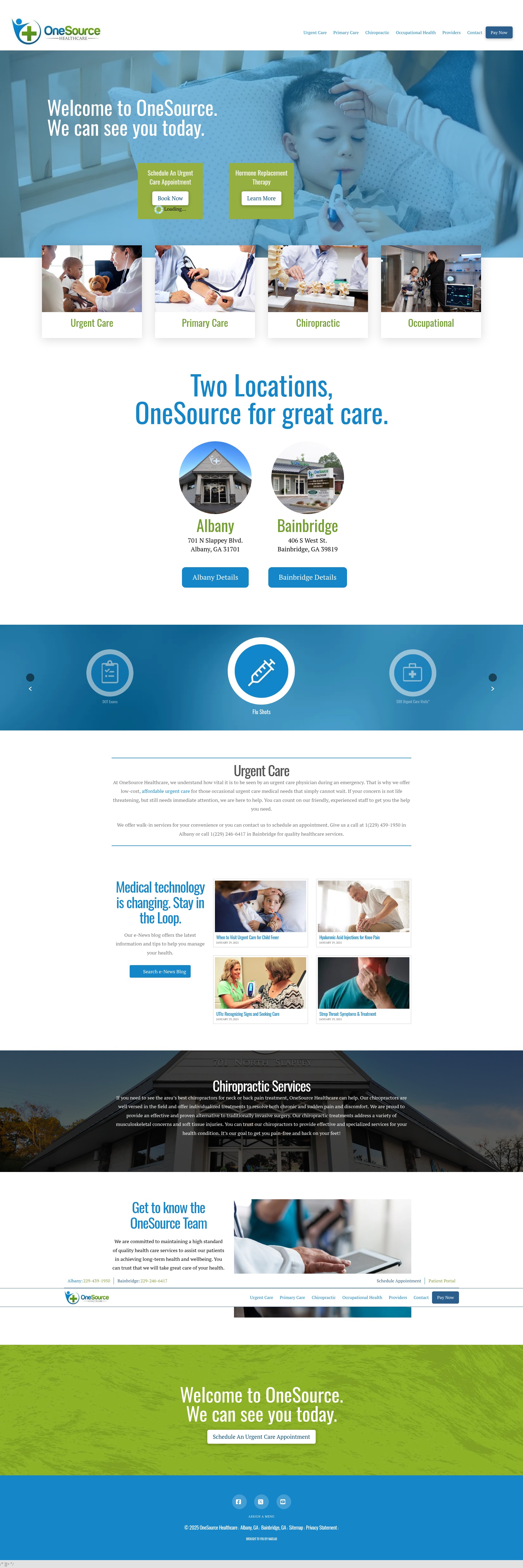 Screenshot of onesource-healthcare.com