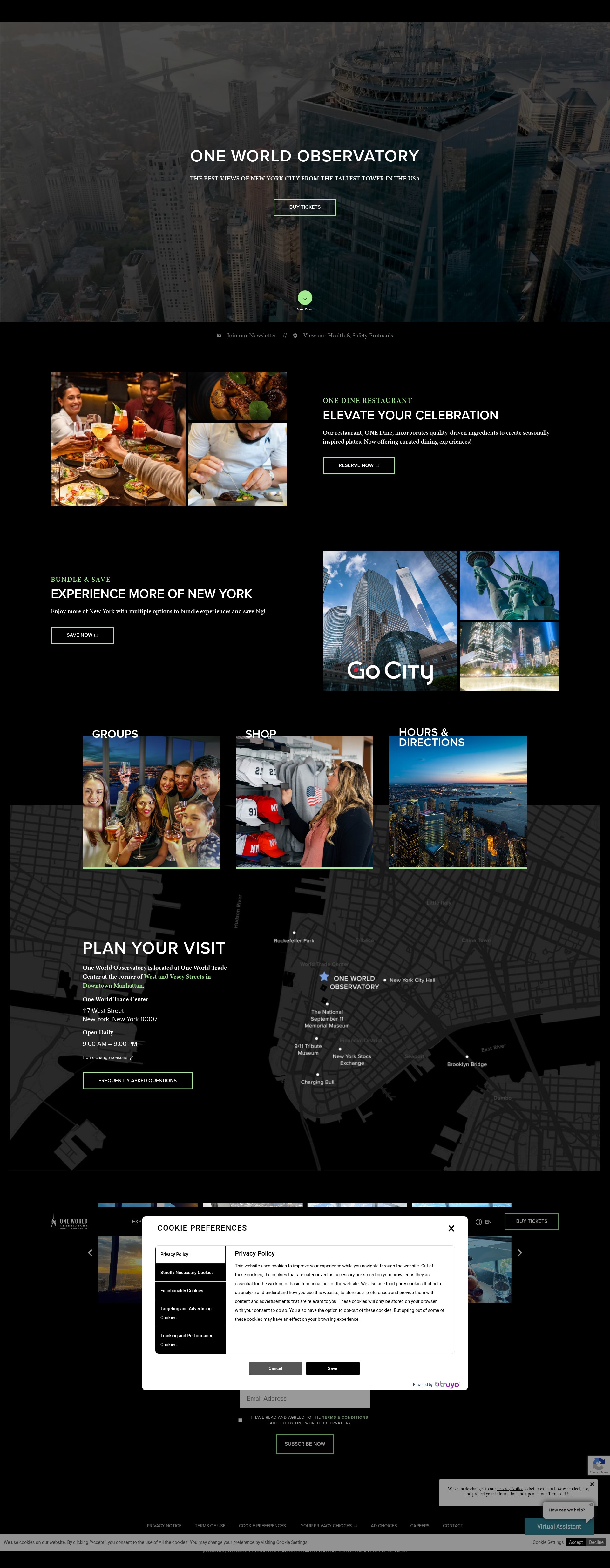 Screenshot of oneworldobservatory.com