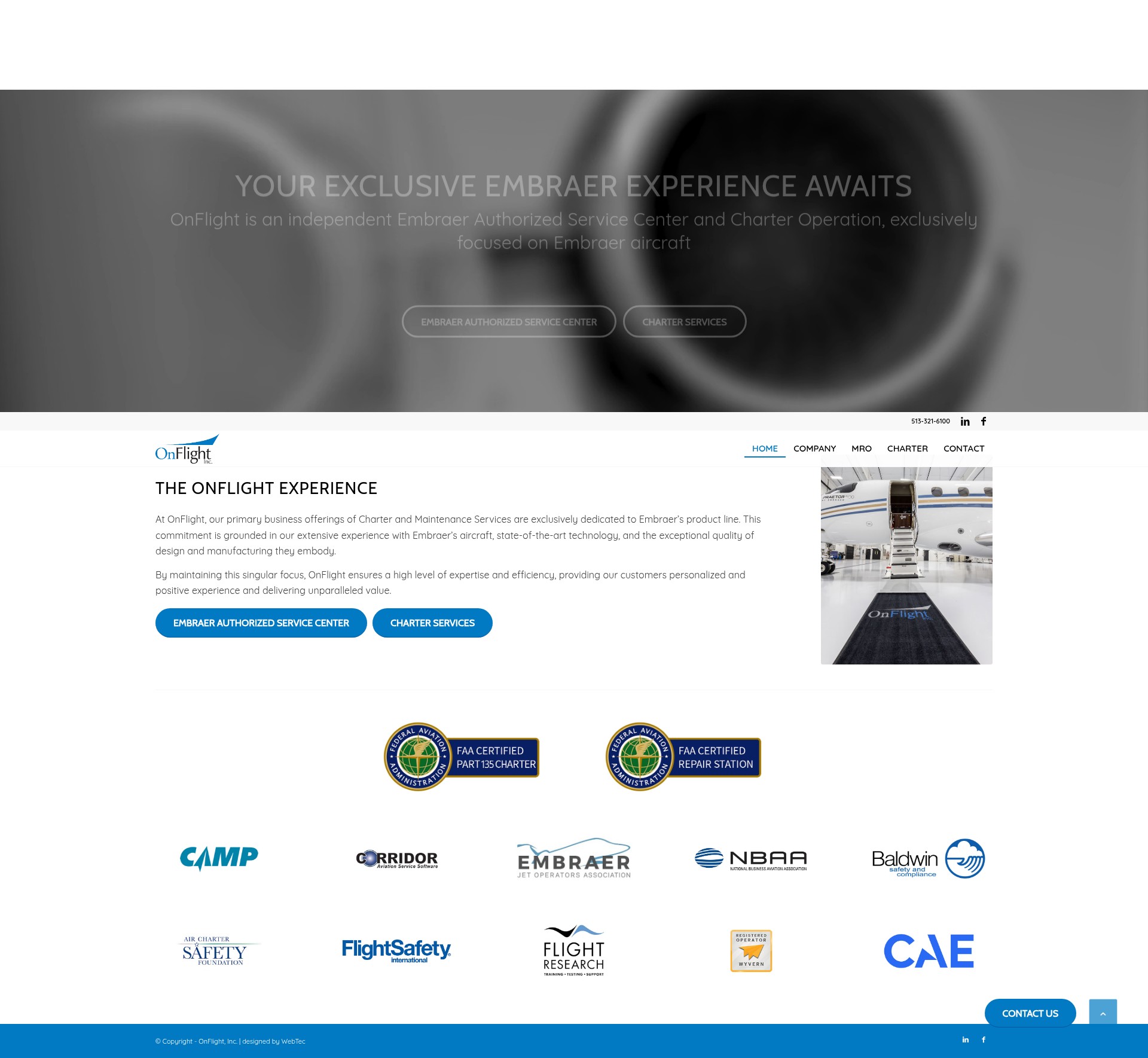 Screenshot of onflightaviation.com