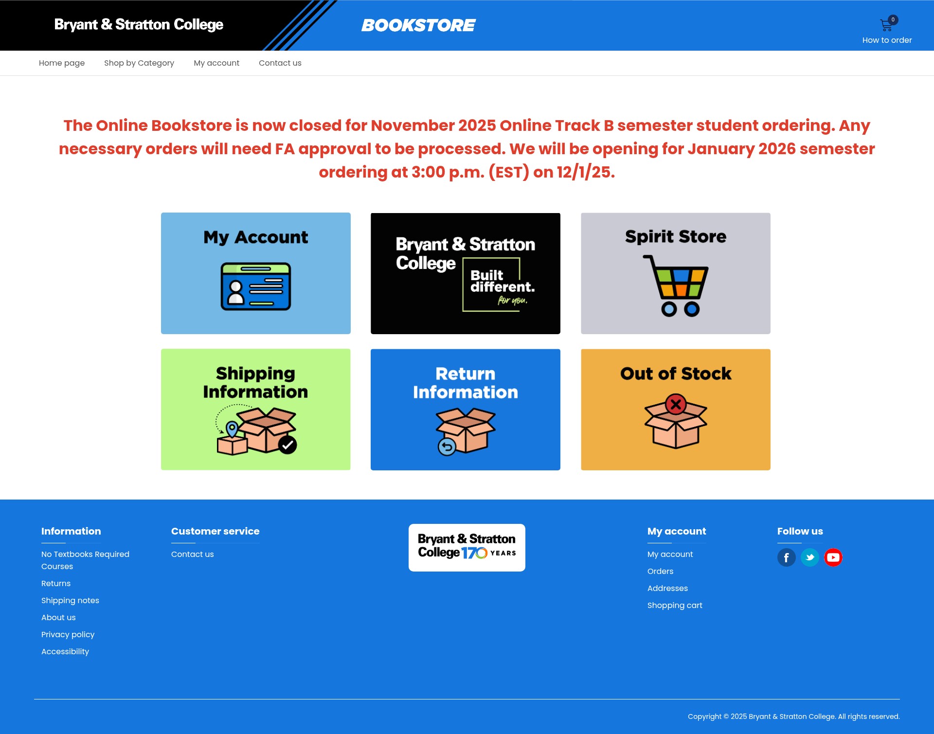 Screenshot of online.bryantstratton.edu