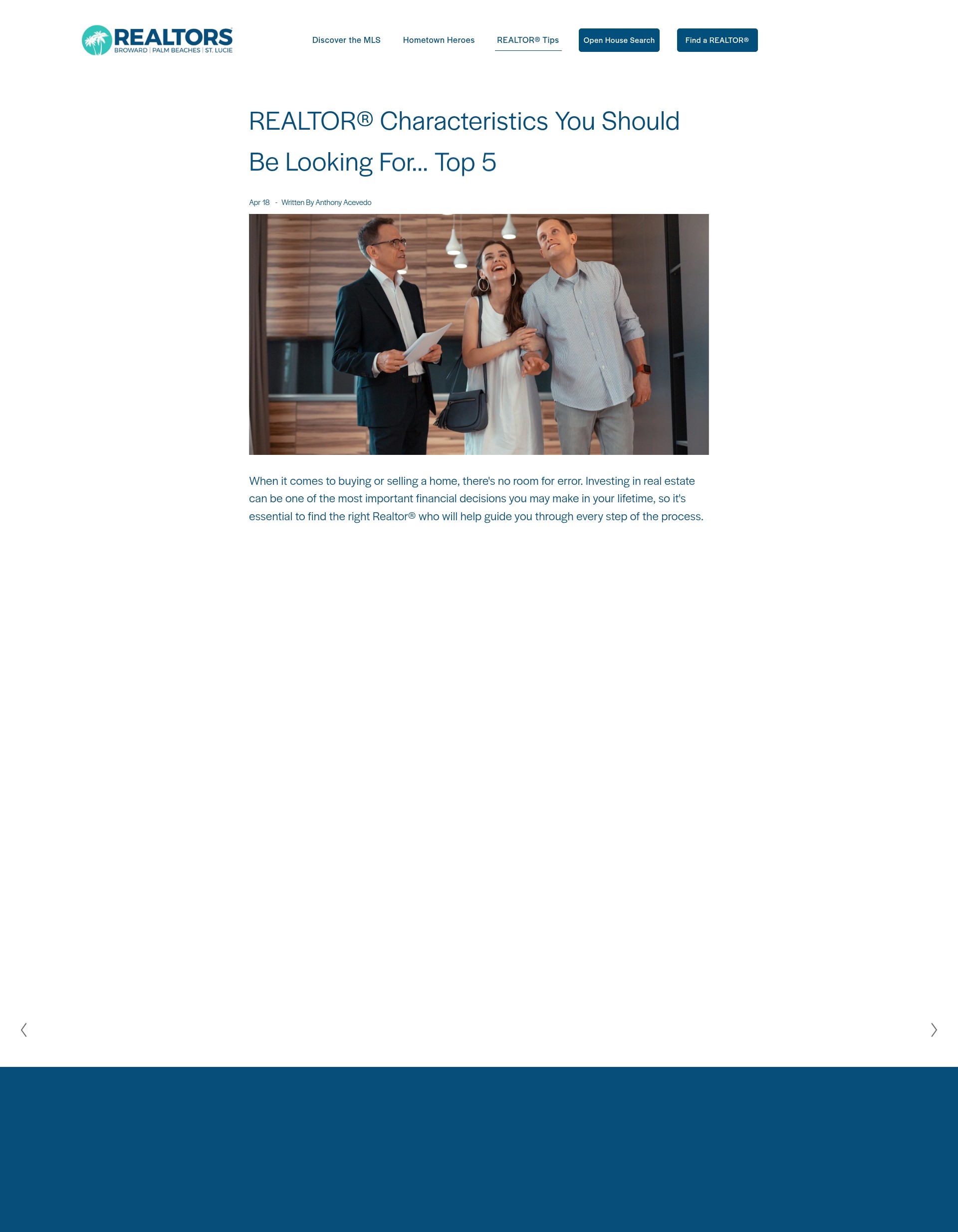 Screenshot of onlyarealtor.com