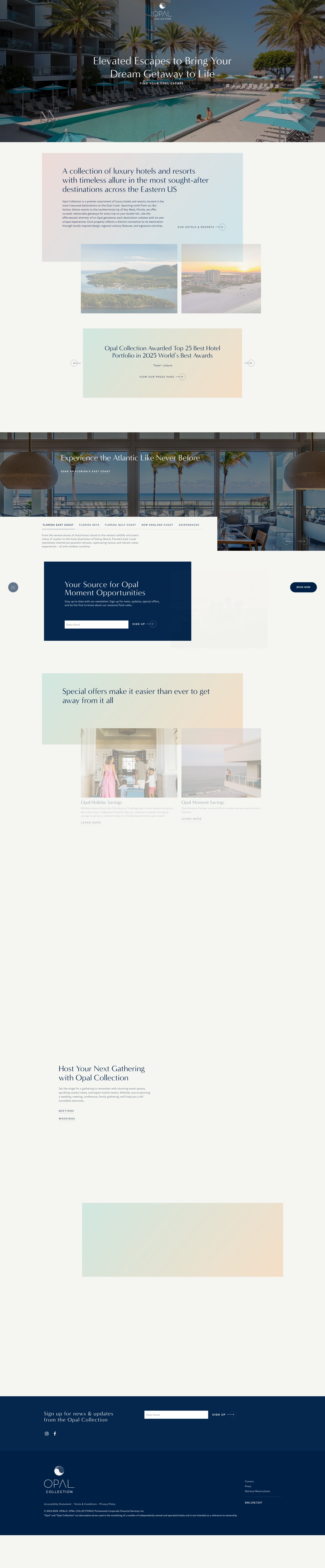 Screenshot of opalcollection.com