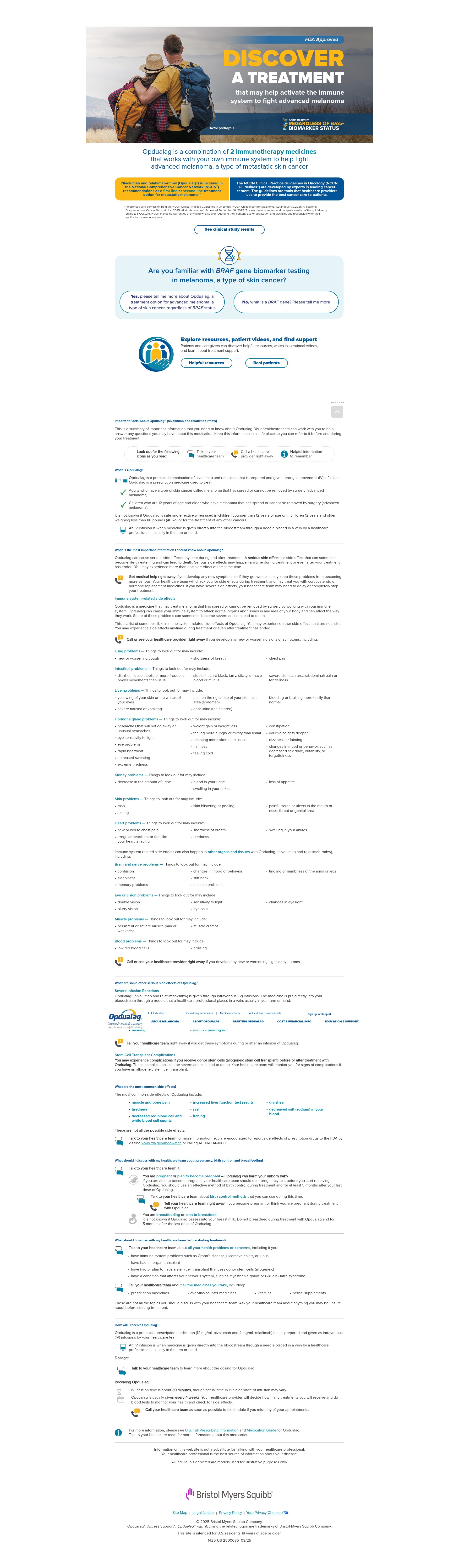Screenshot of opdualag.com