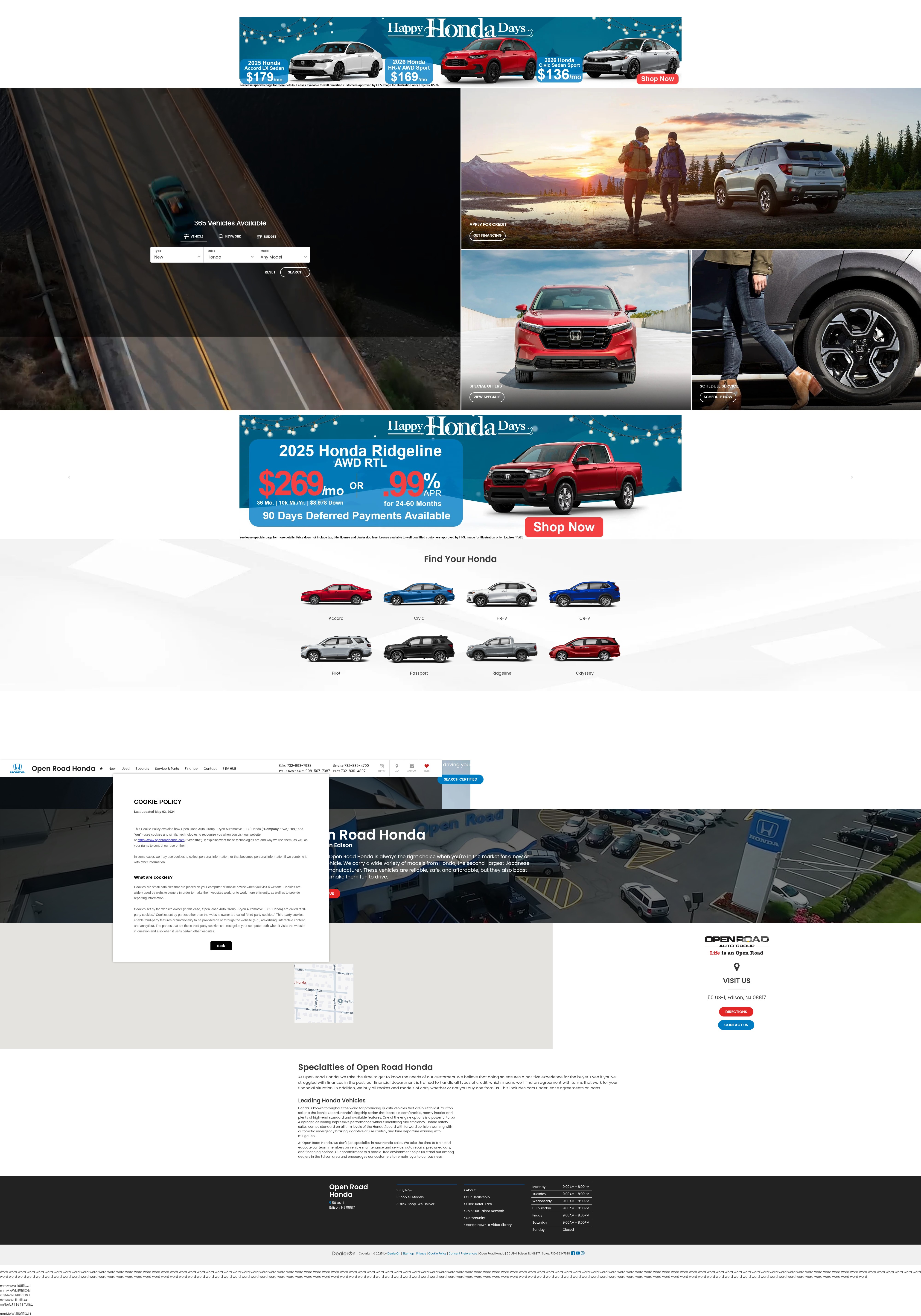 Screenshot of openroadhonda.com