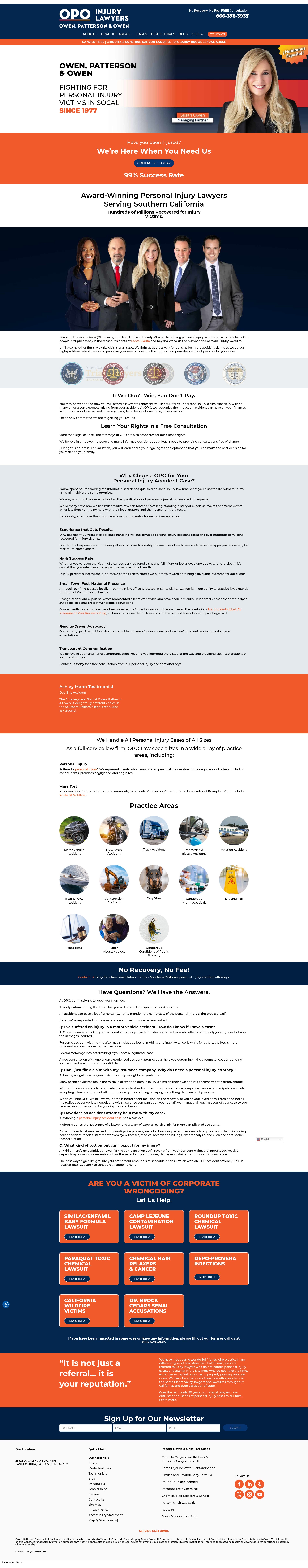 Screenshot of opolaw.com