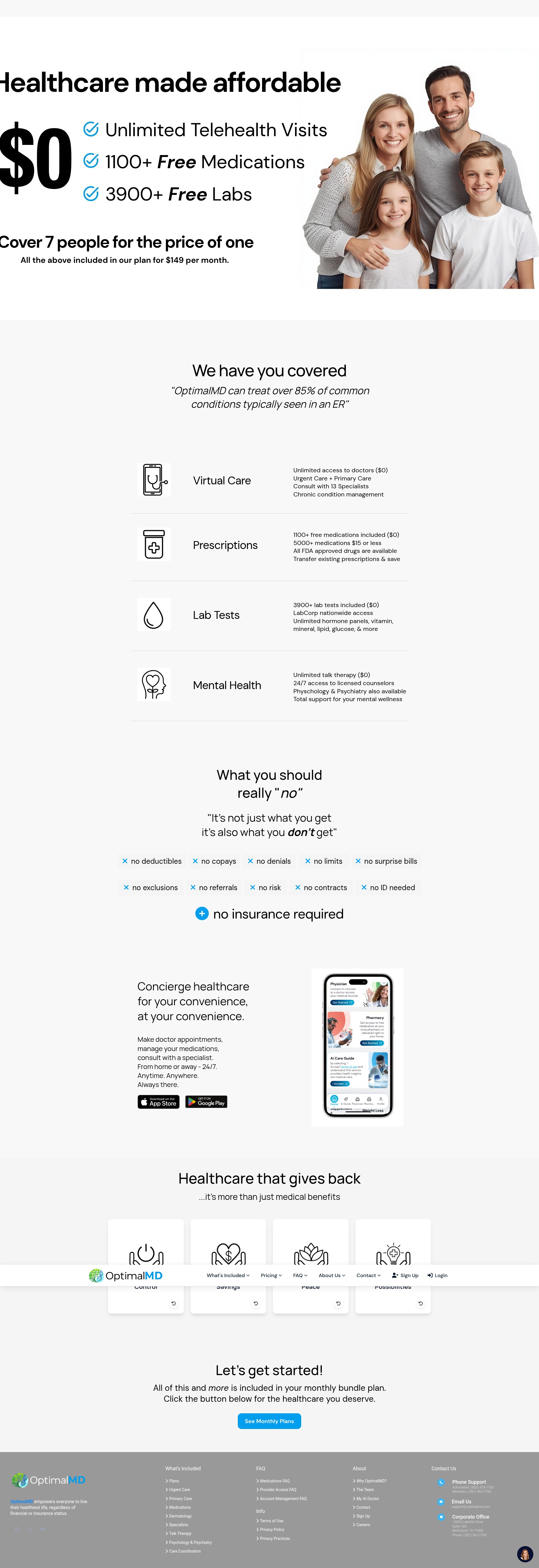 Screenshot of optimalmd.com
