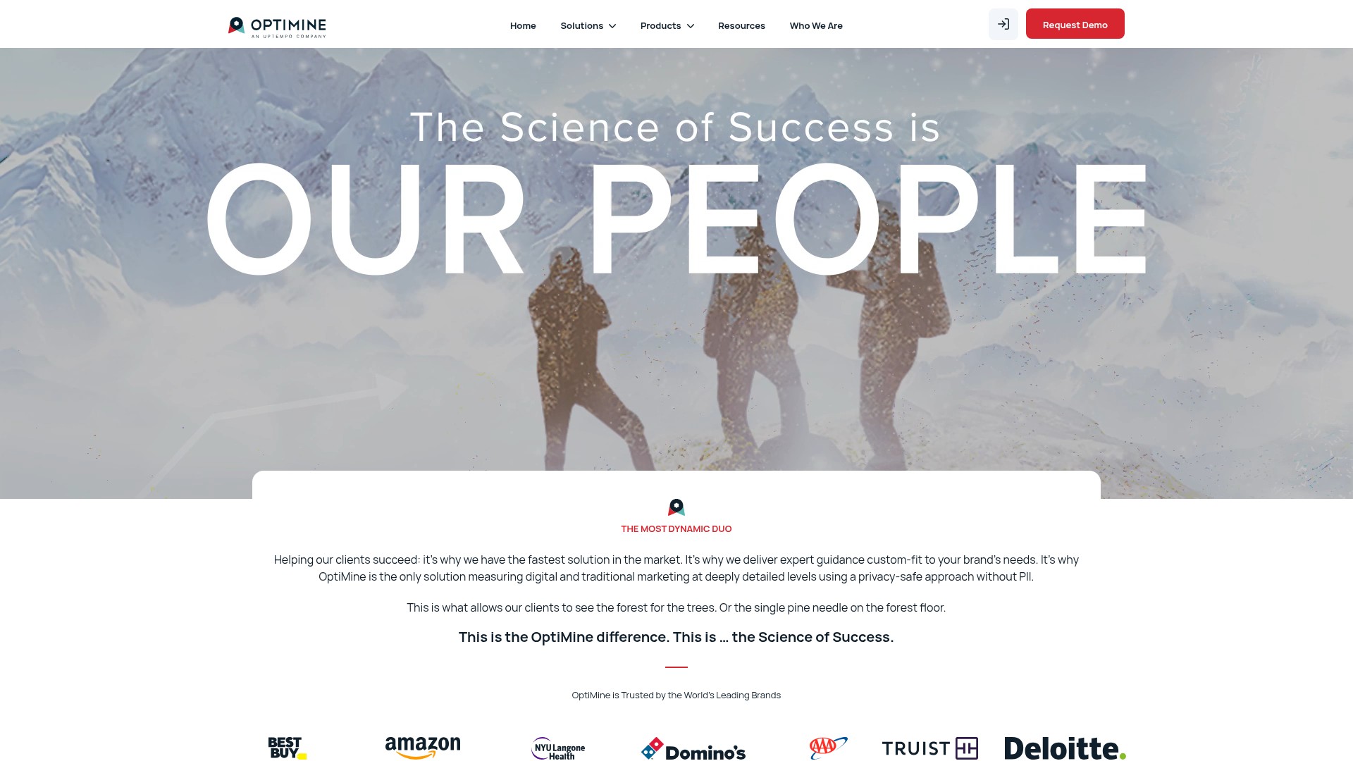 Screenshot of optimine.com