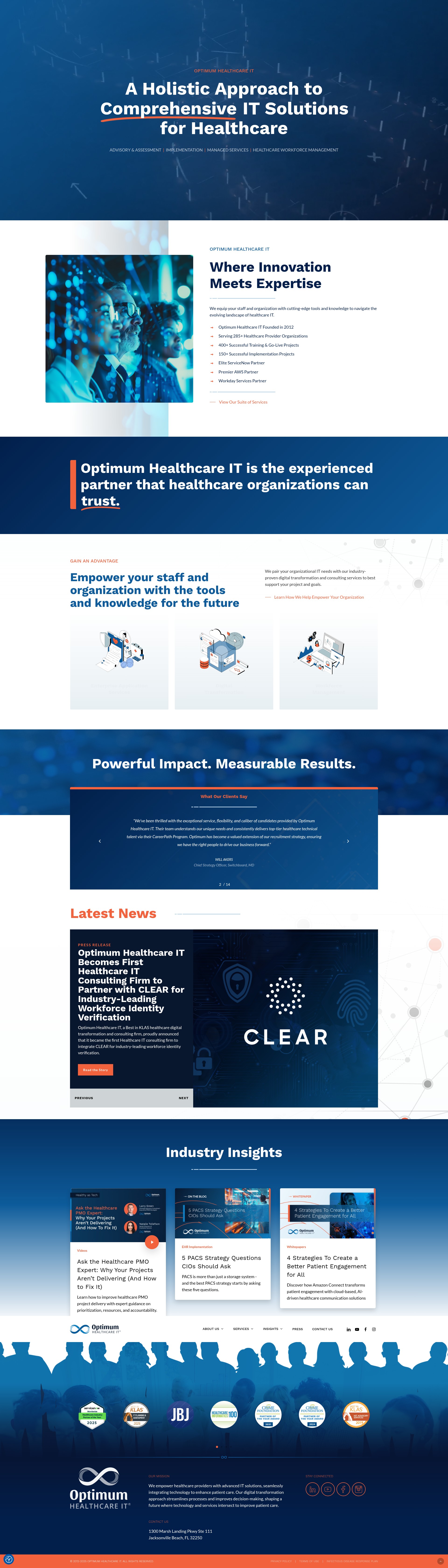 Screenshot of optimumhit.com