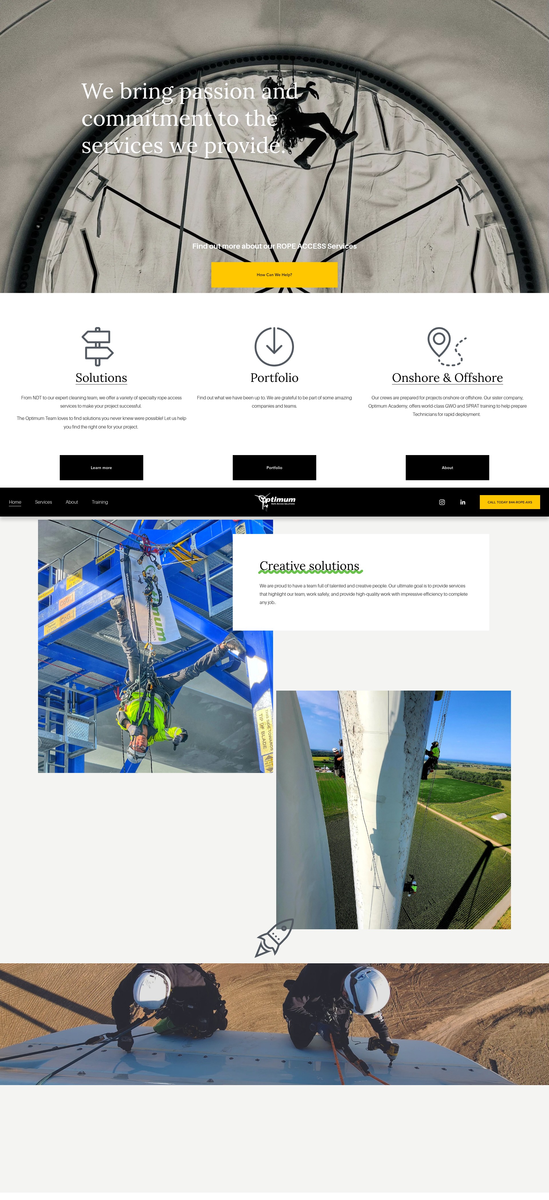 Screenshot of optimumras.com