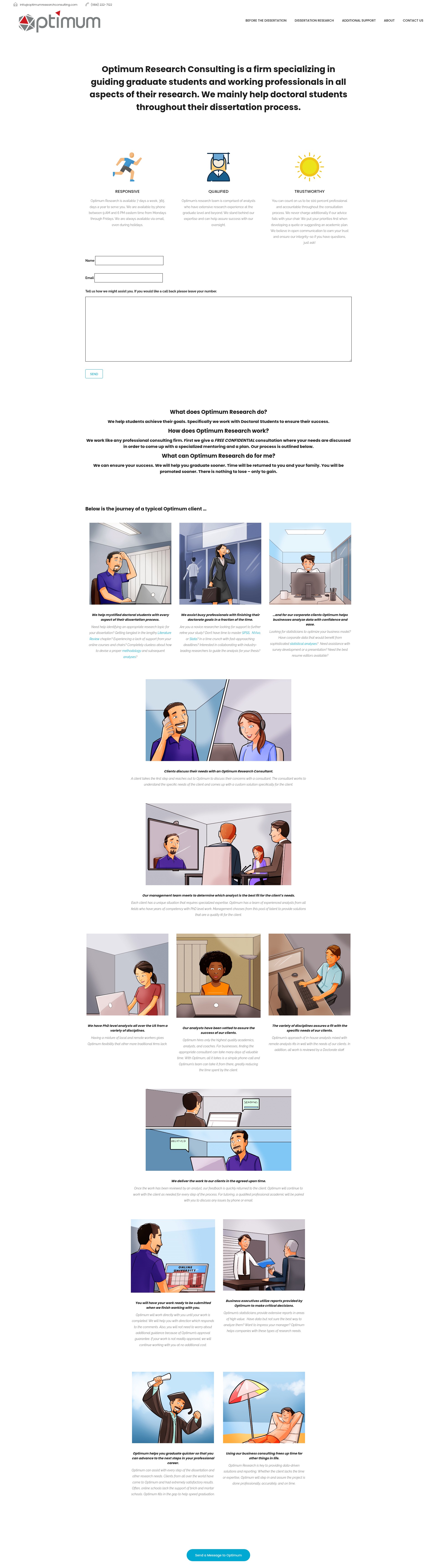 Screenshot of optimumresearchconsulting.com