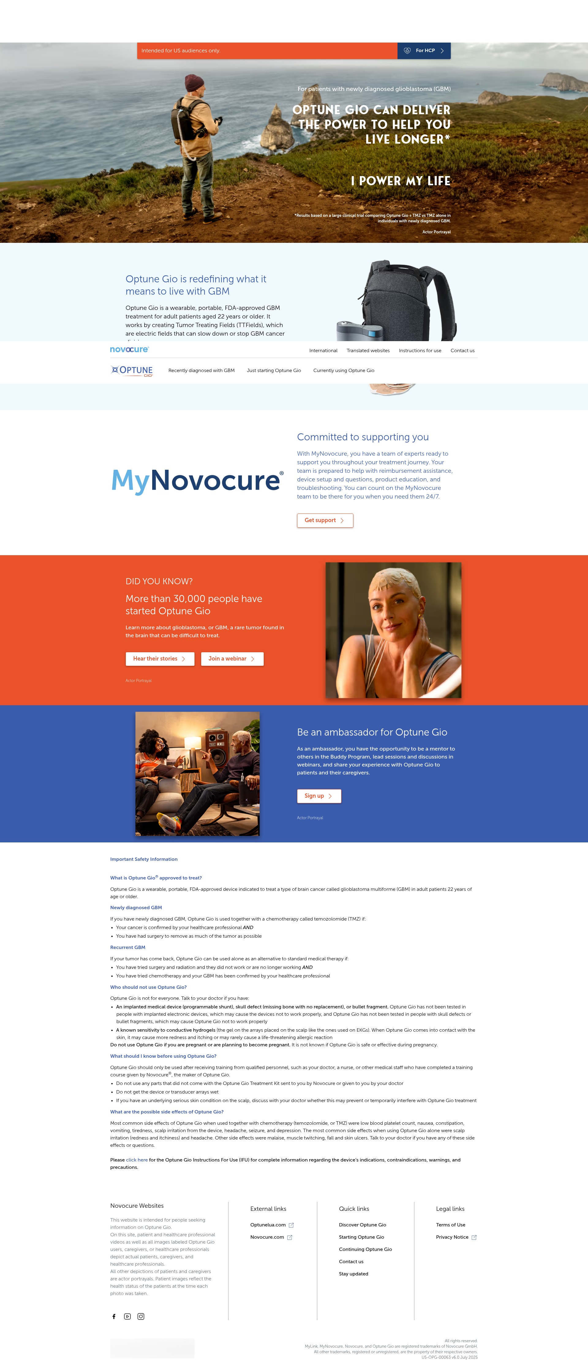 Screenshot of optunegio.com