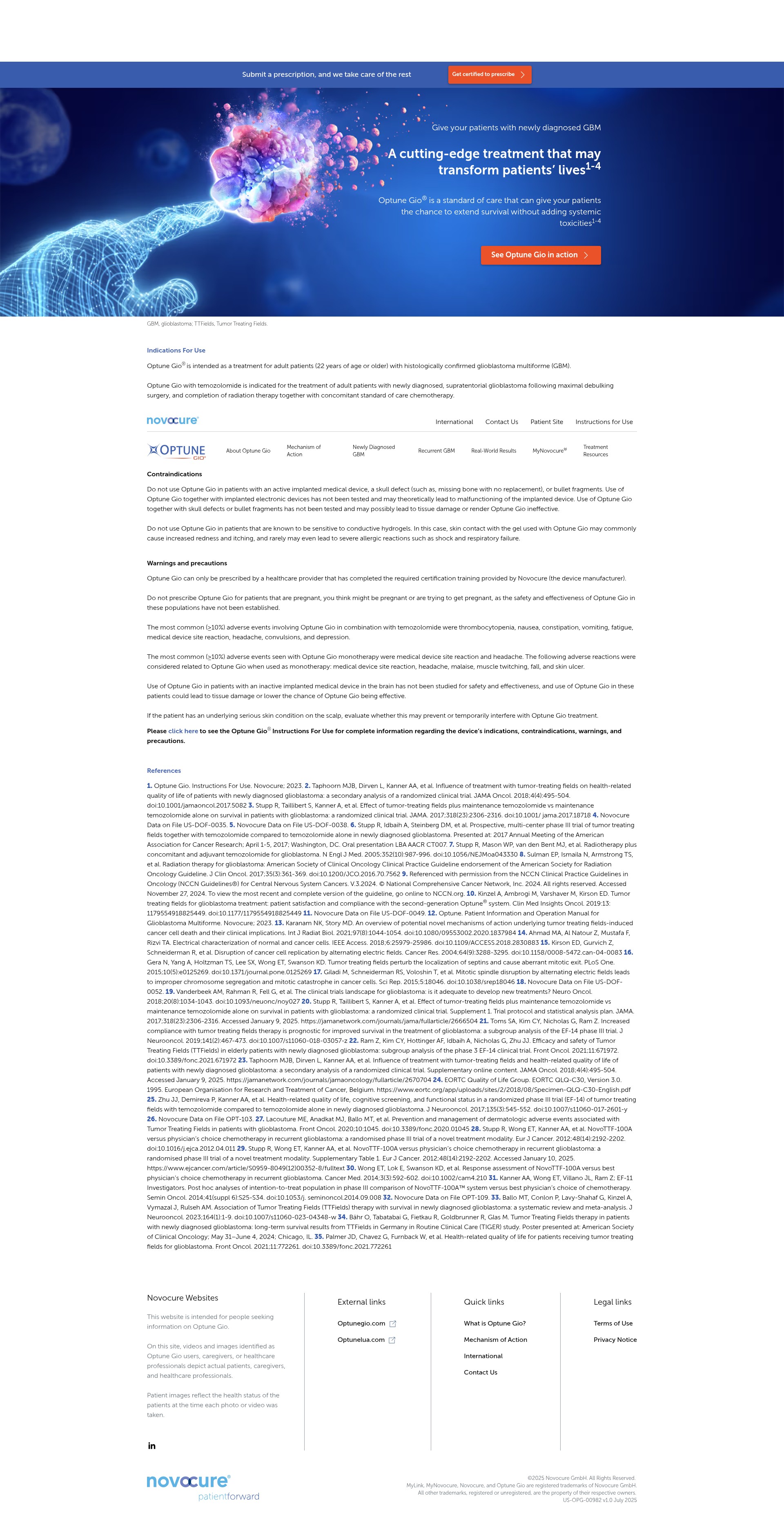 Screenshot of optunegiohcp.com