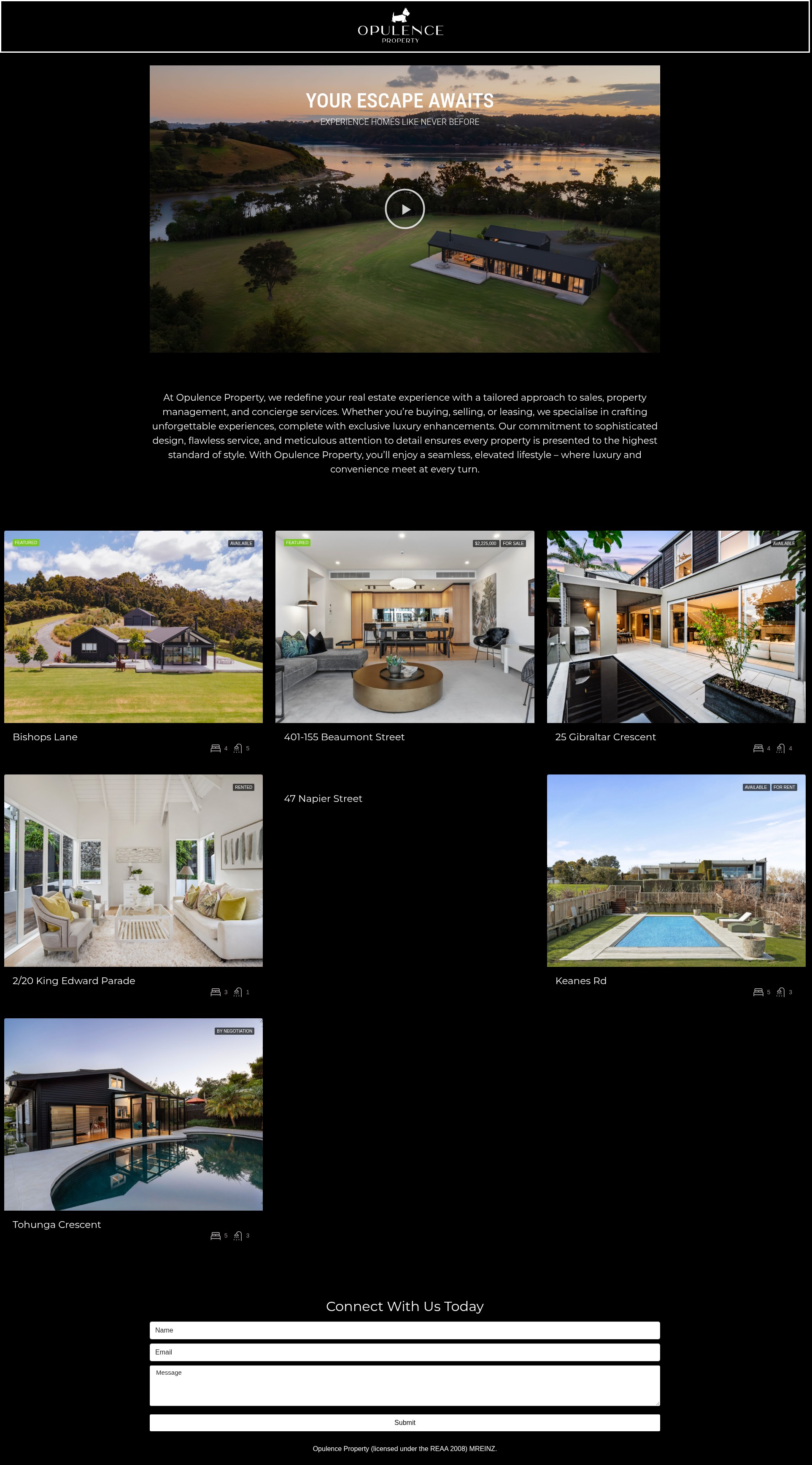 Screenshot of opulenceproperty.co.nz