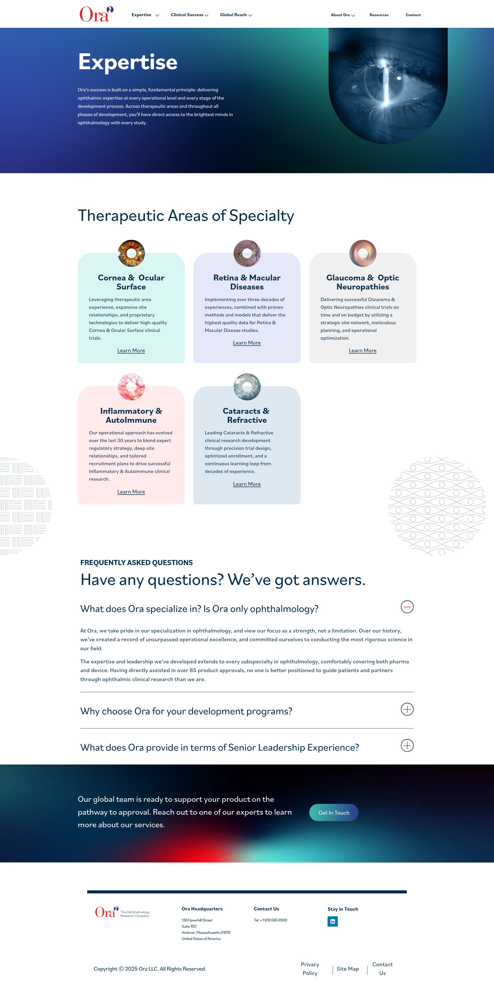 Screenshot of oraclinical.com