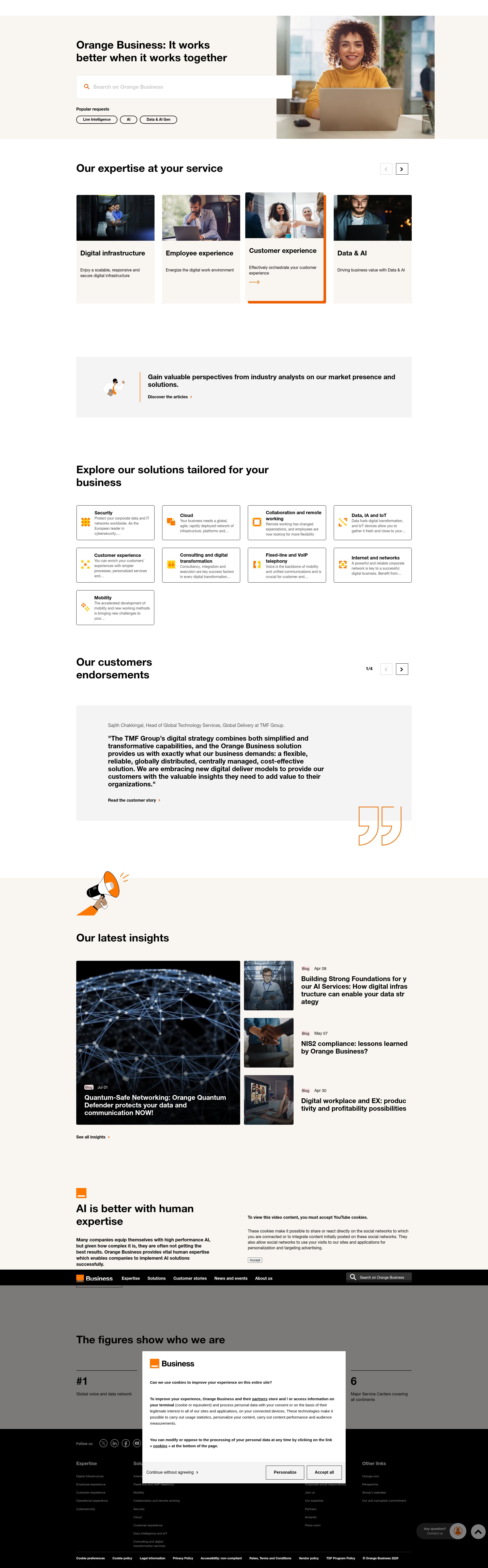 Screenshot of orange-business.com