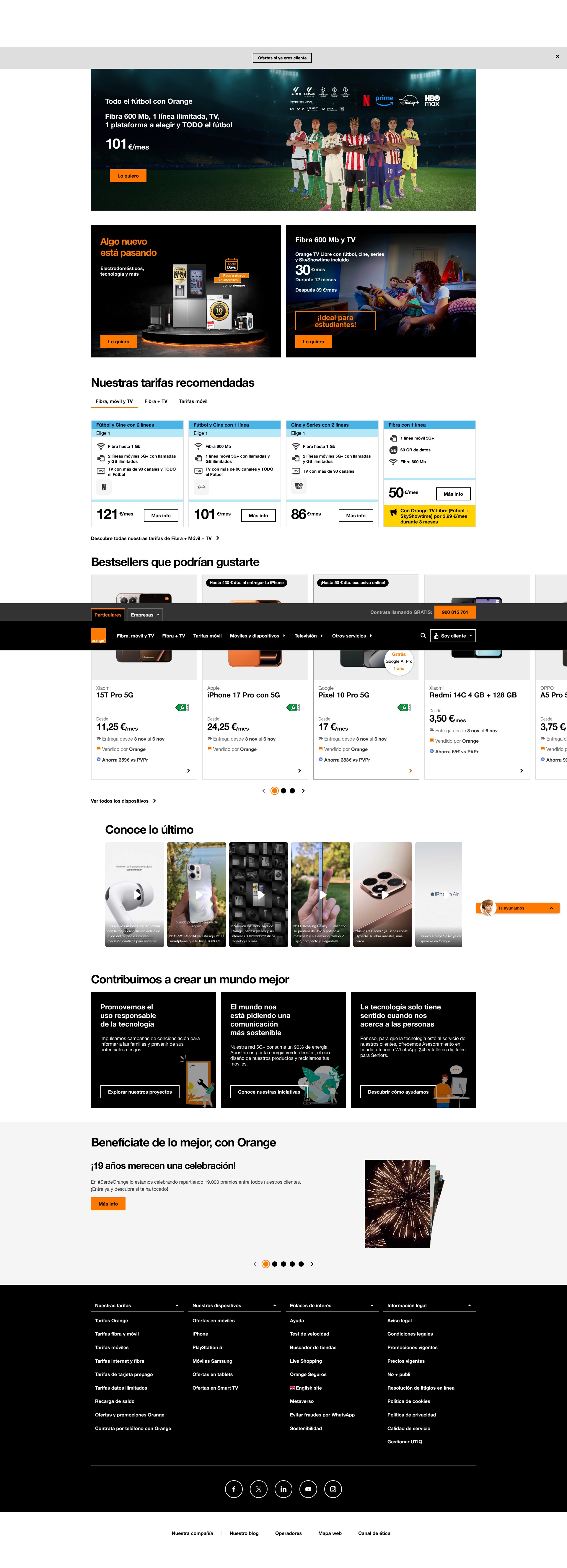 Screenshot of orange.es
