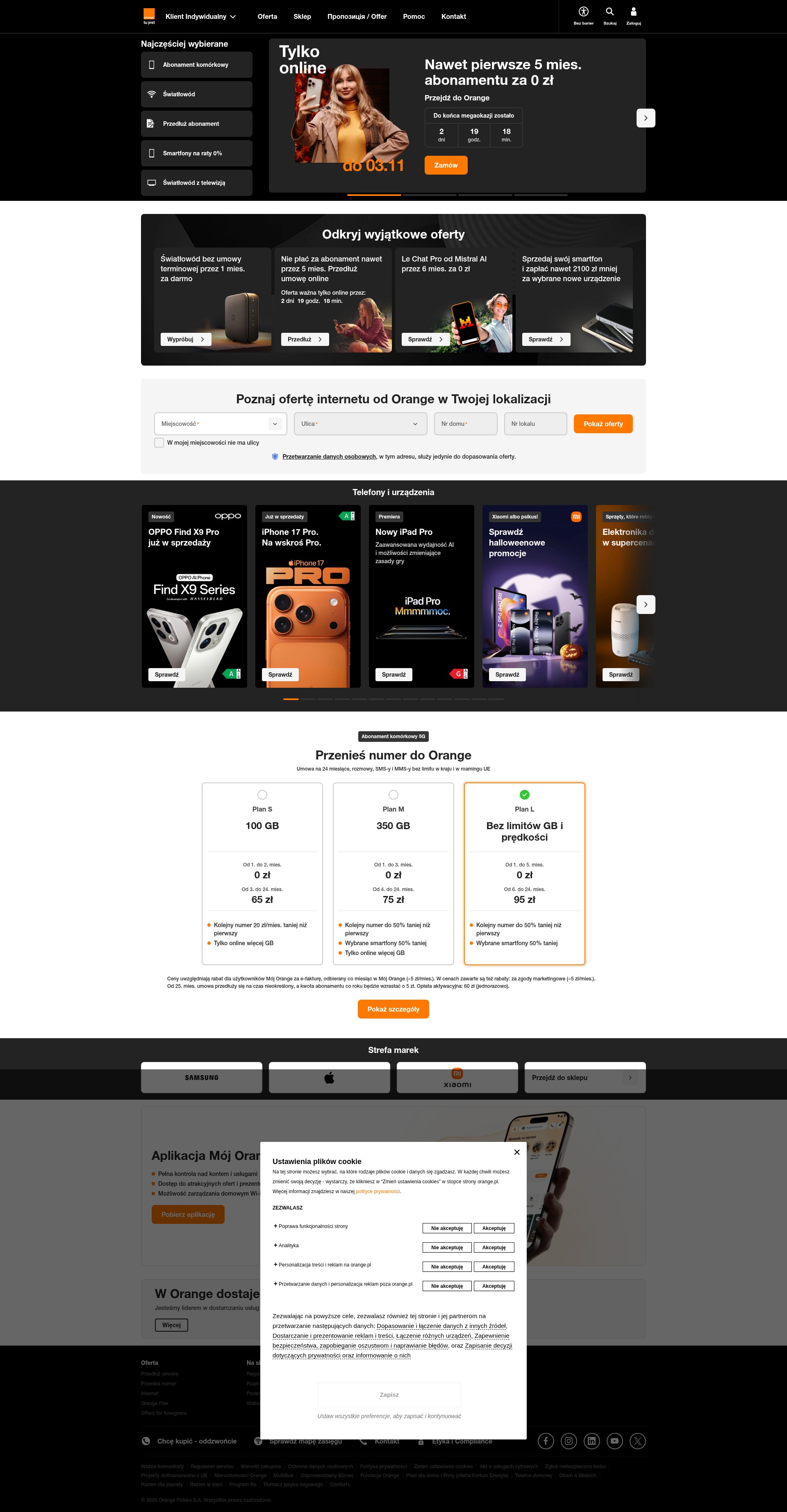Screenshot of orange.pl