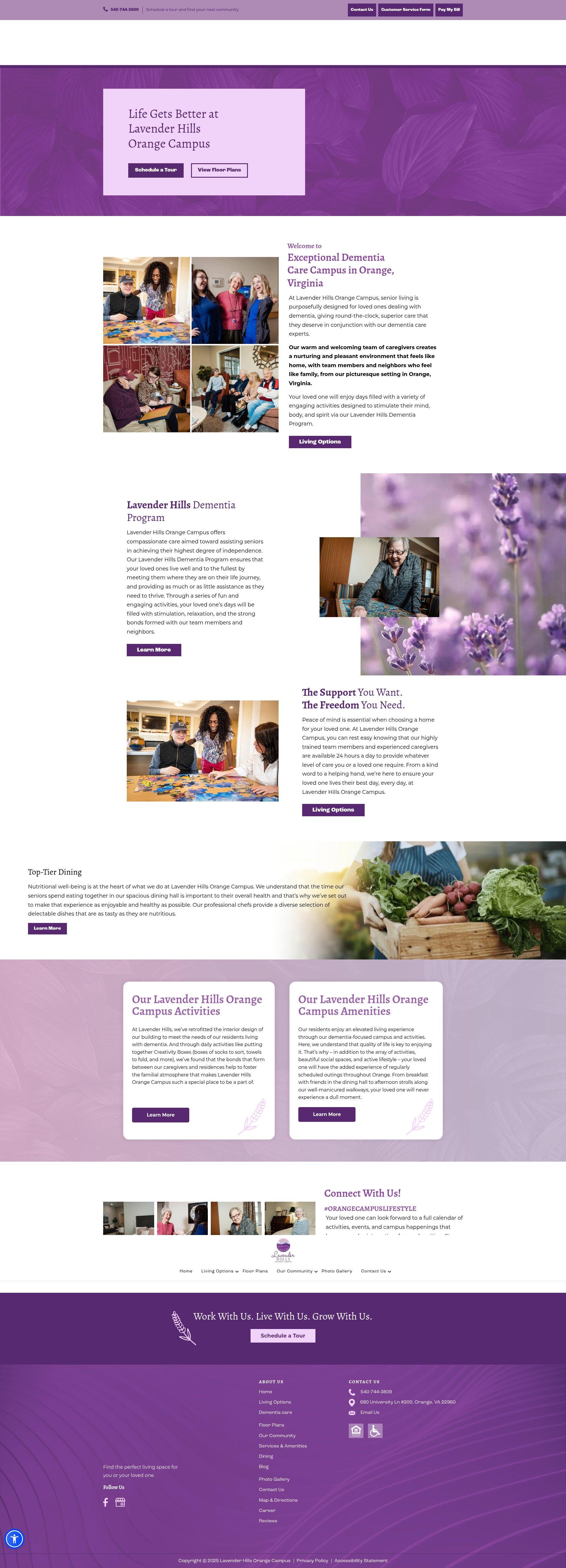 Screenshot of orangecampus.care