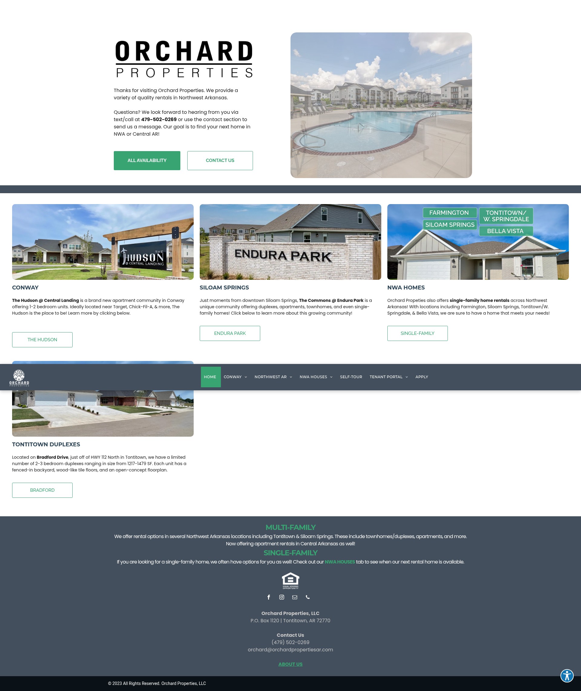 Screenshot of orchardpropertiesar.com