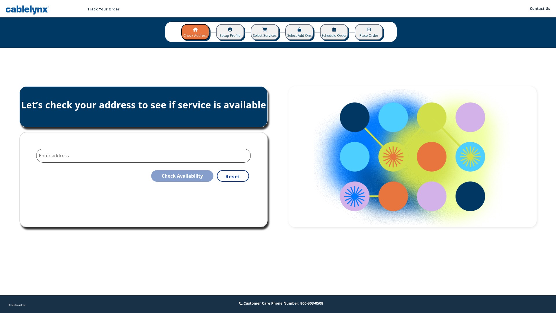 Screenshot of order.cablelynx.com