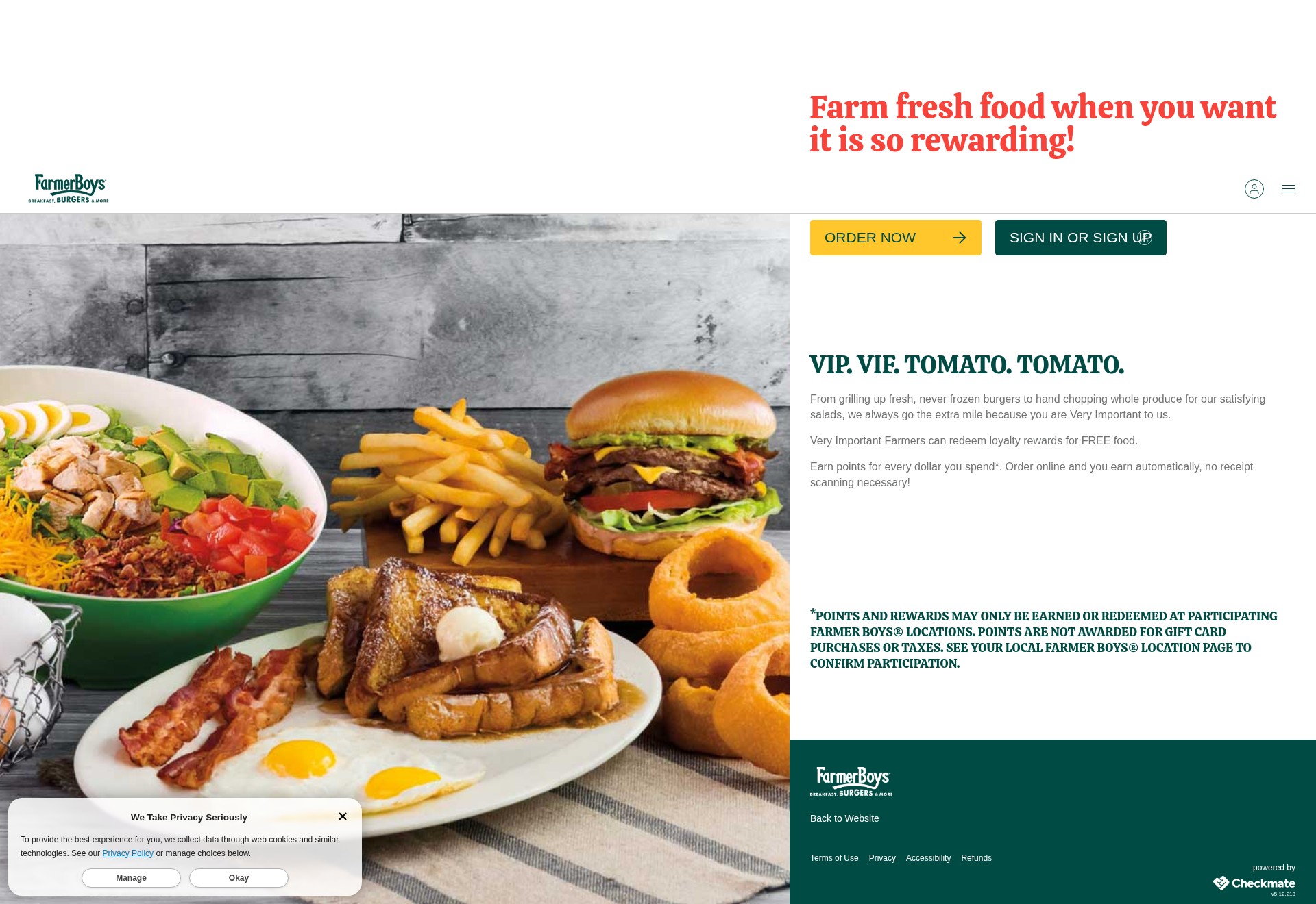 Screenshot of order.farmerboys.com