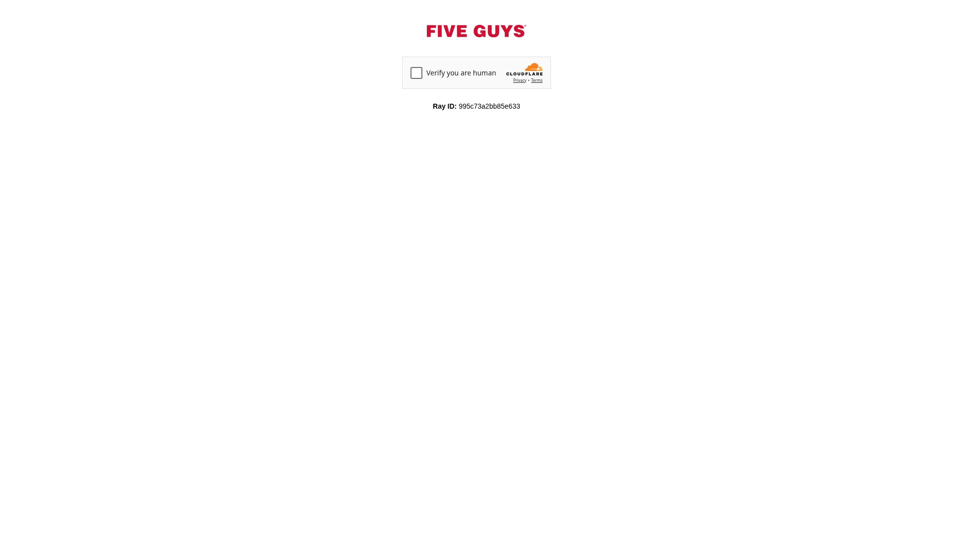 Screenshot of order.fiveguys.com