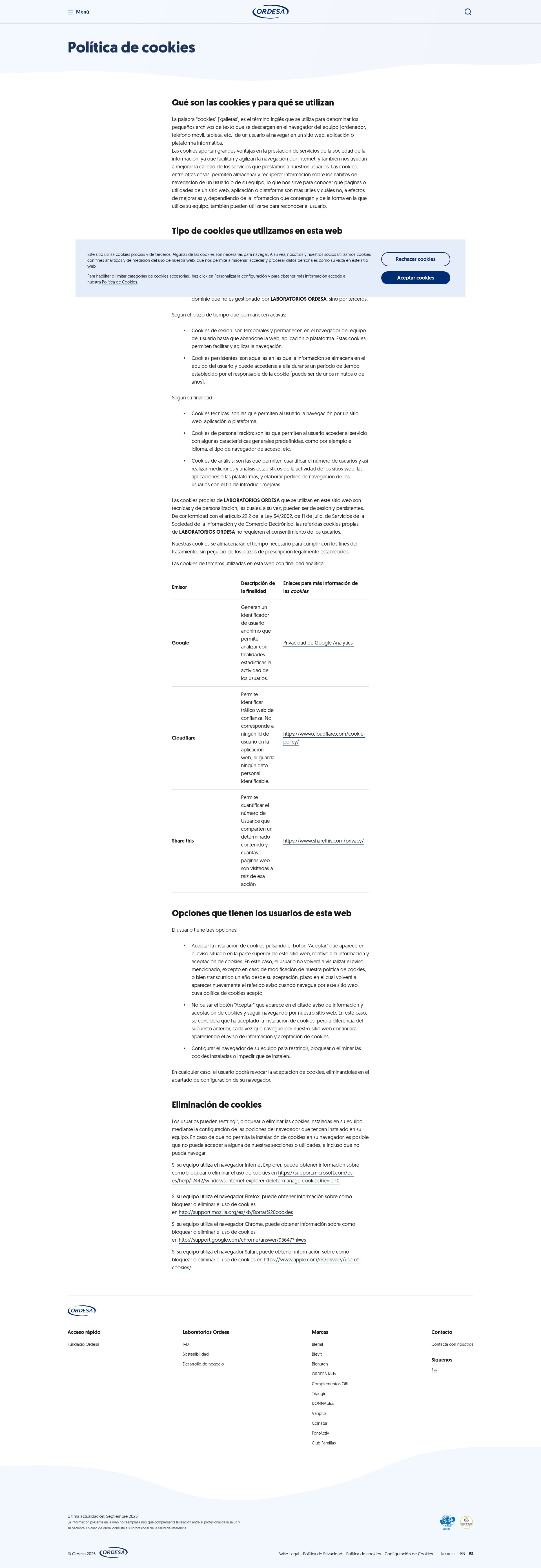 Screenshot of ordesalab.com