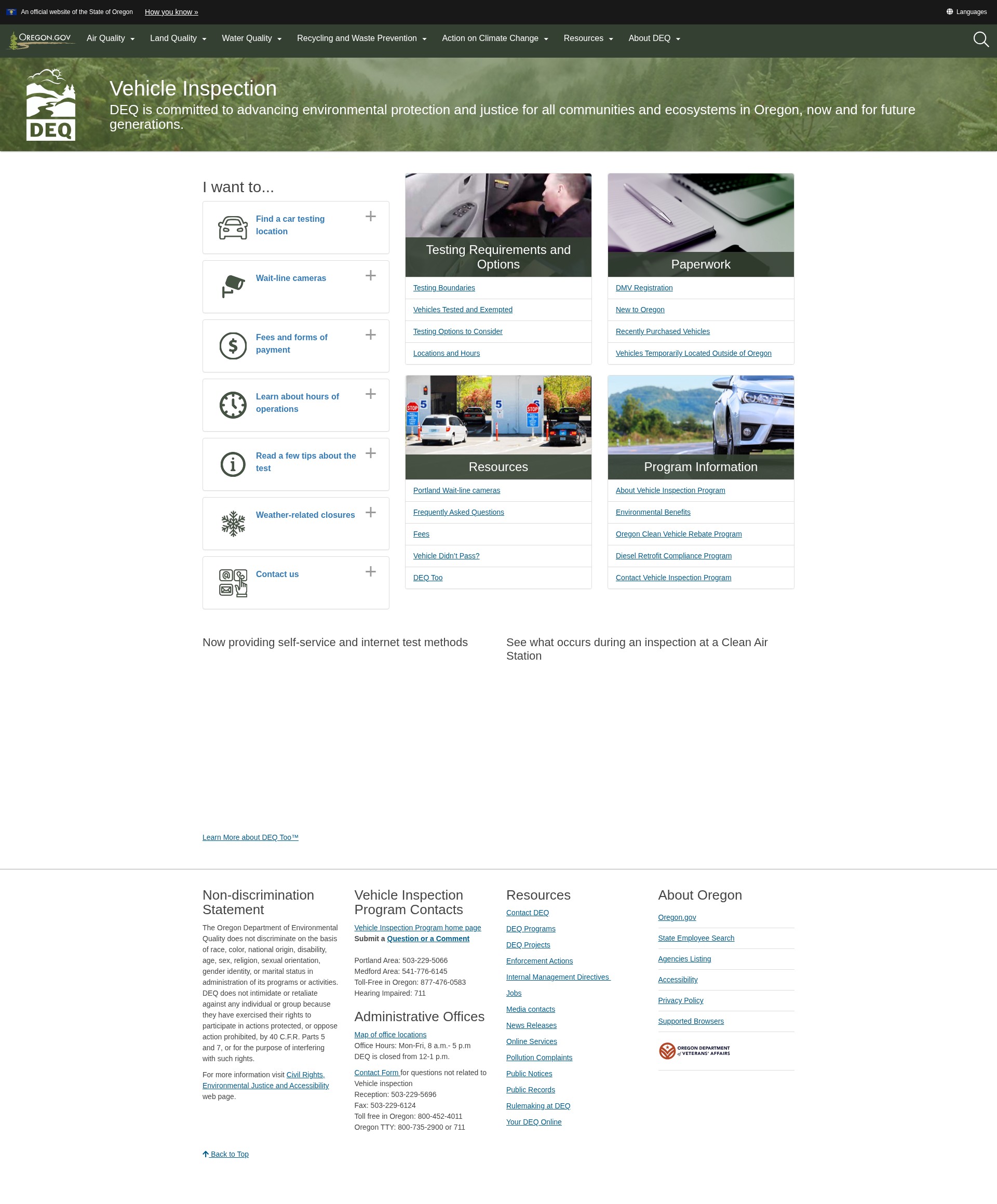 Screenshot of oregon.gov