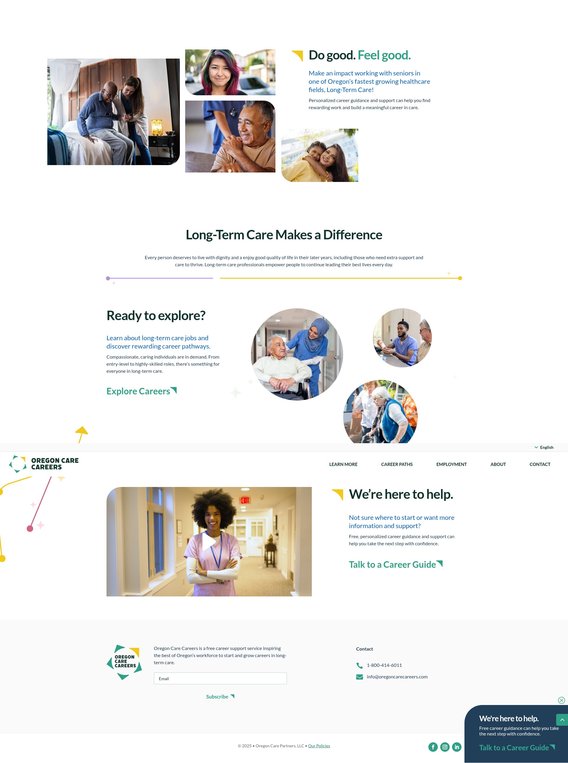 Screenshot of oregoncarecareers.com