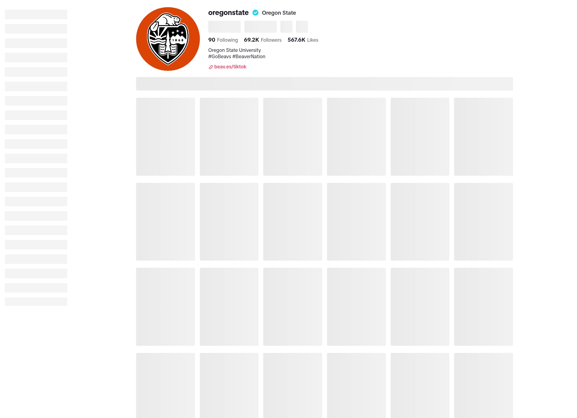 Screenshot of oregonstate.edu
