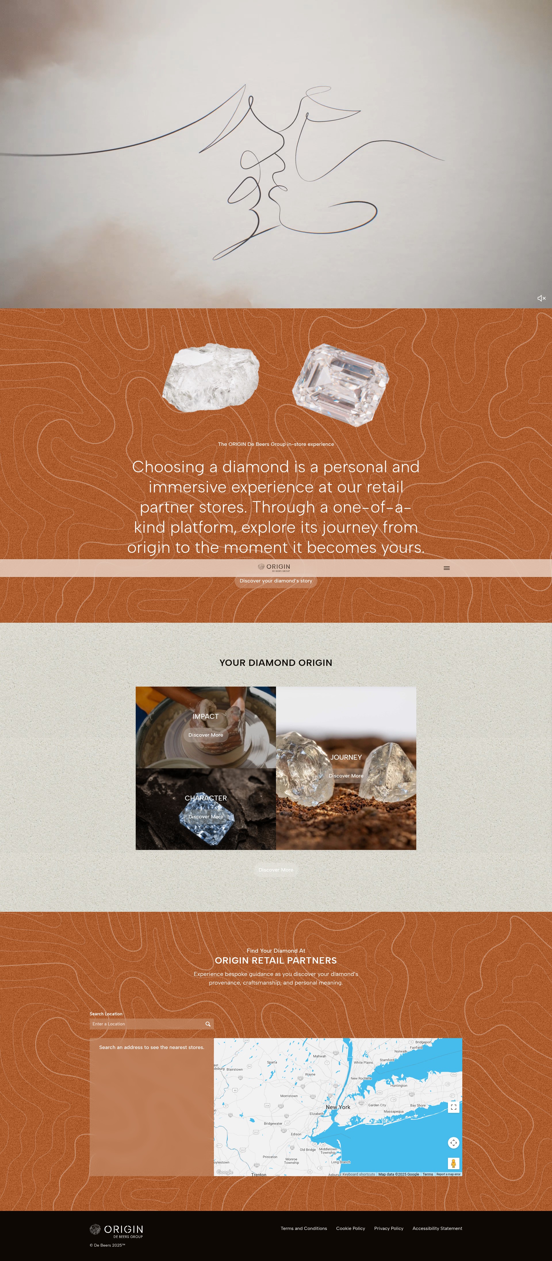 Screenshot of origin.debeersgroup.com