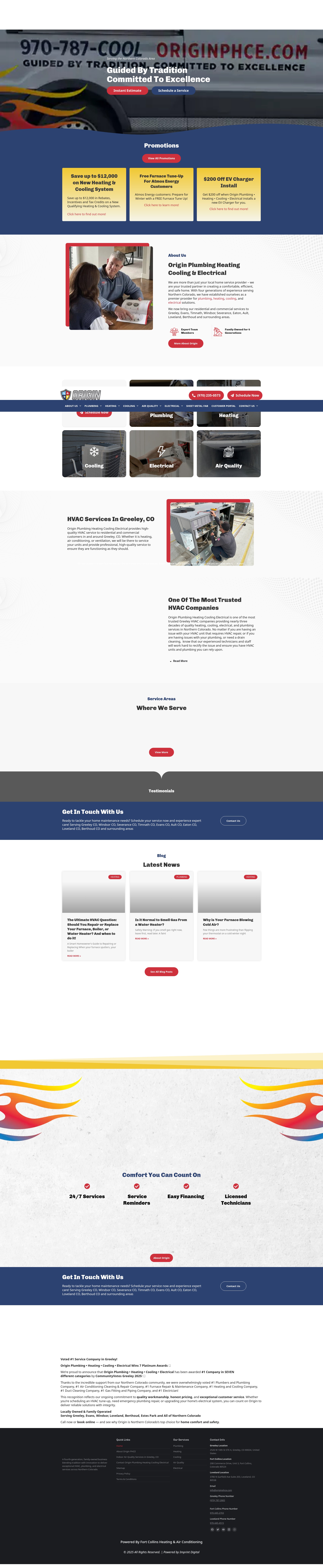Screenshot of originphce.com