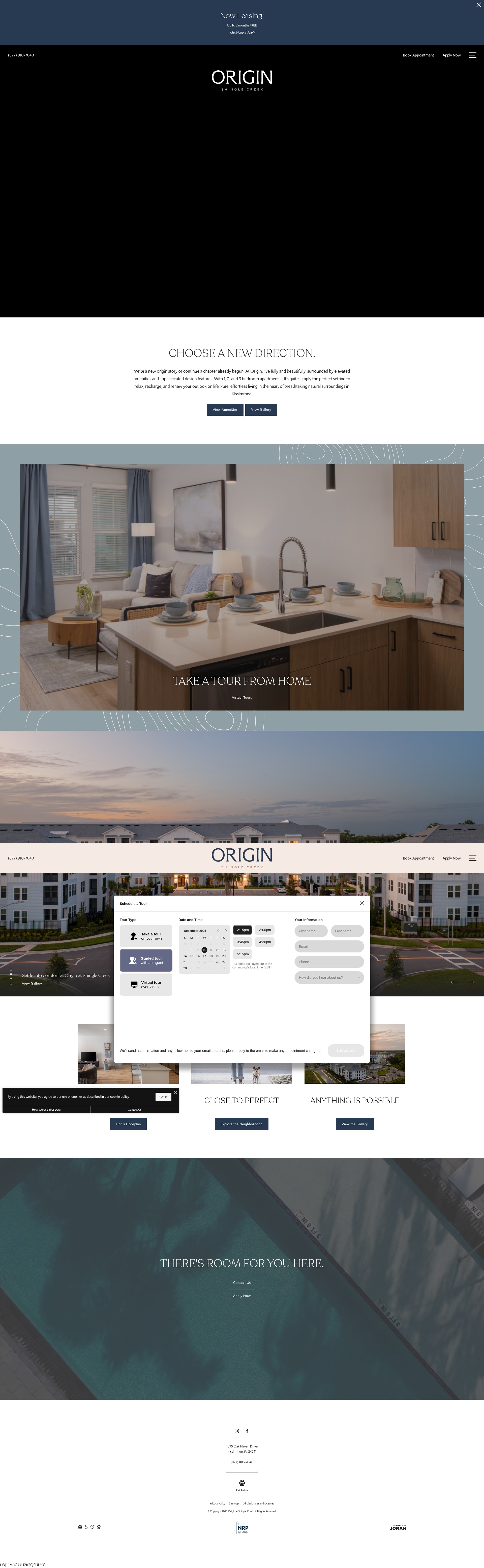Screenshot of originshinglecreek.com