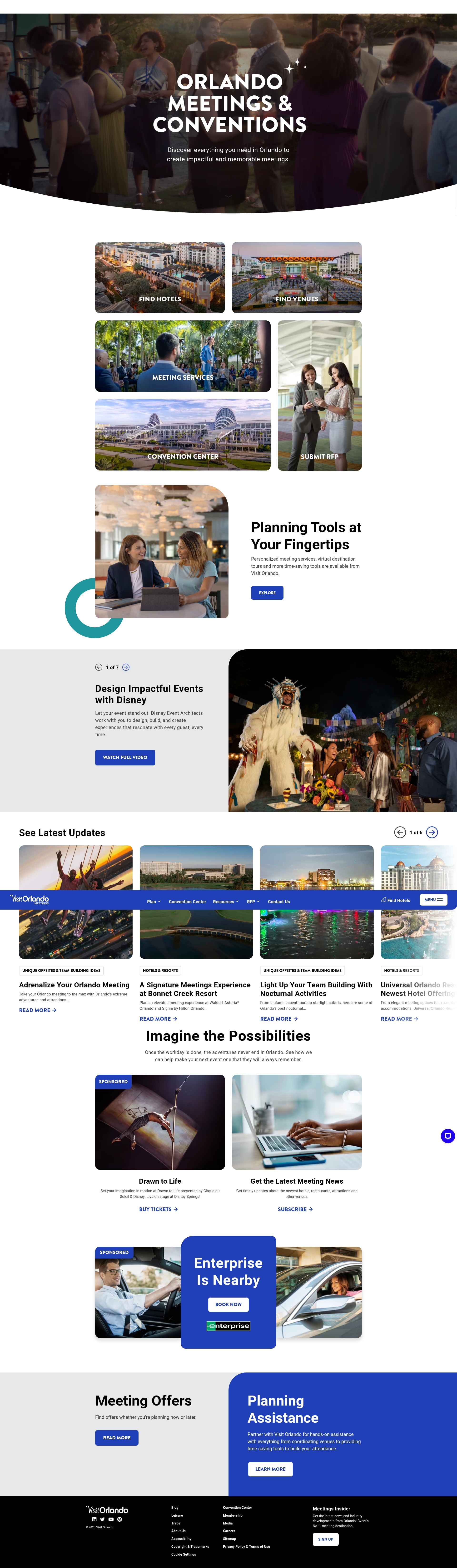 Screenshot of orlandomeeting.com