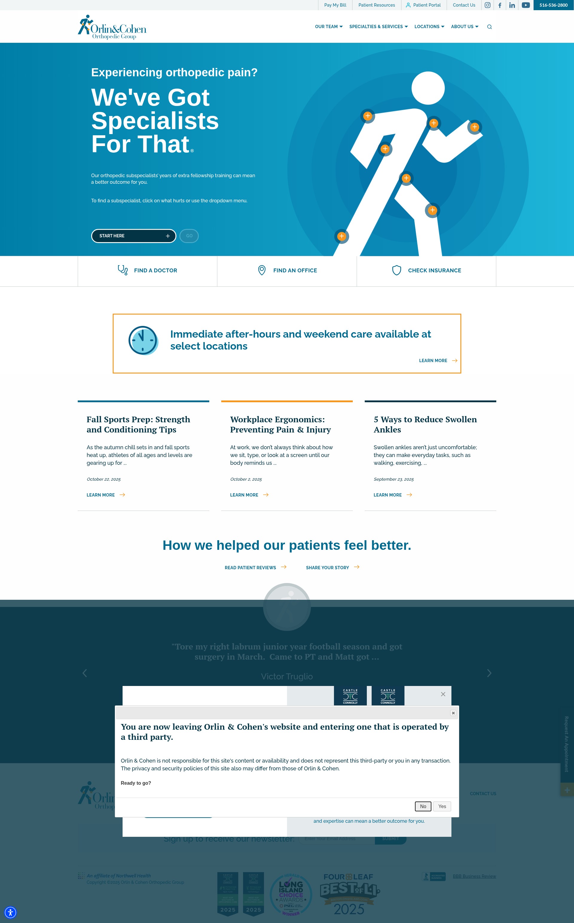 Screenshot of orlincohen.com