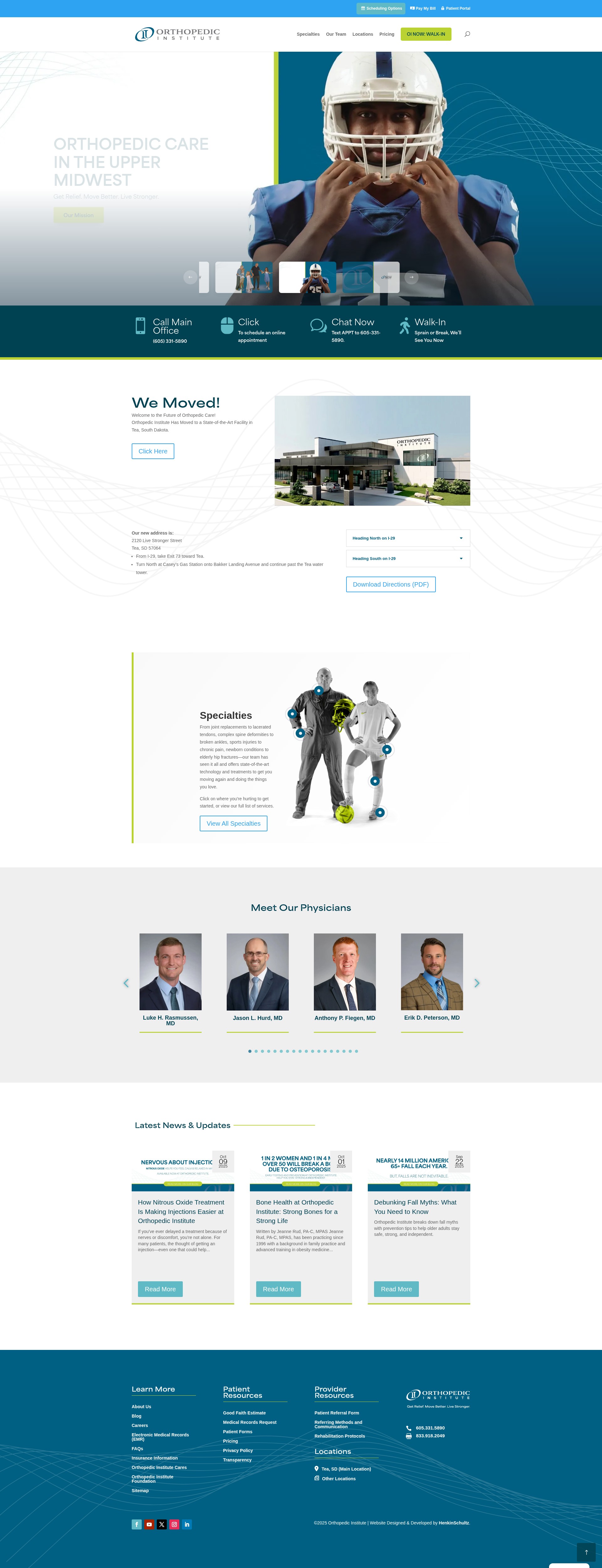 Screenshot of orthopedicinstitutesf.com