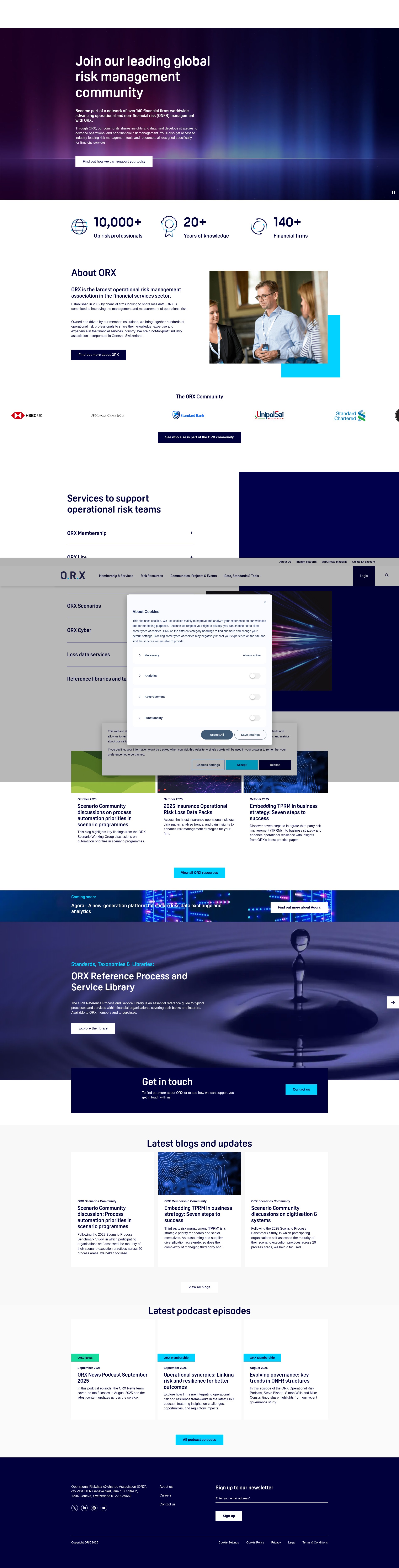 Screenshot of orx.org